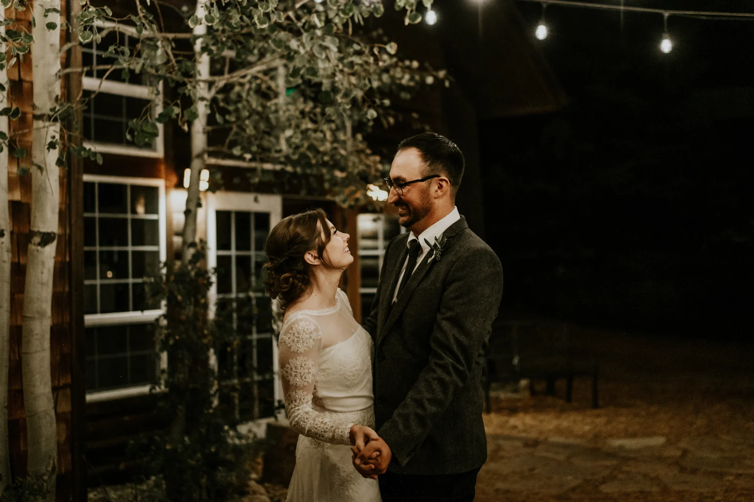 Intimate Mountain Wedding Romantic First Dance Photos, Meadow Creek, Pine Colorado