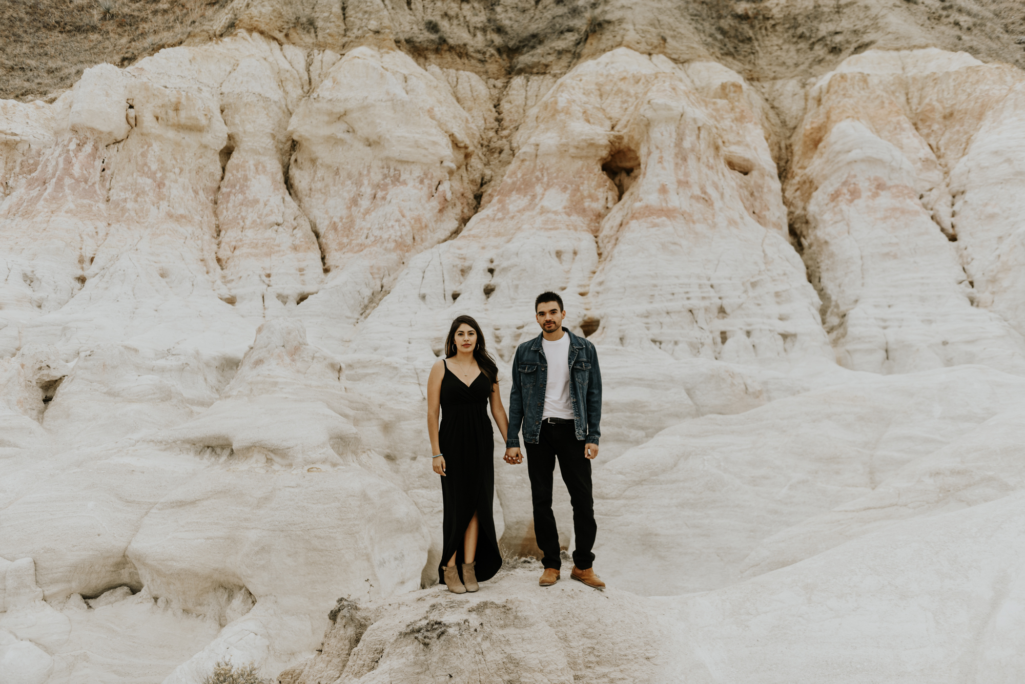 Adventurous Engagement Session at the Paint Mines in Colorado