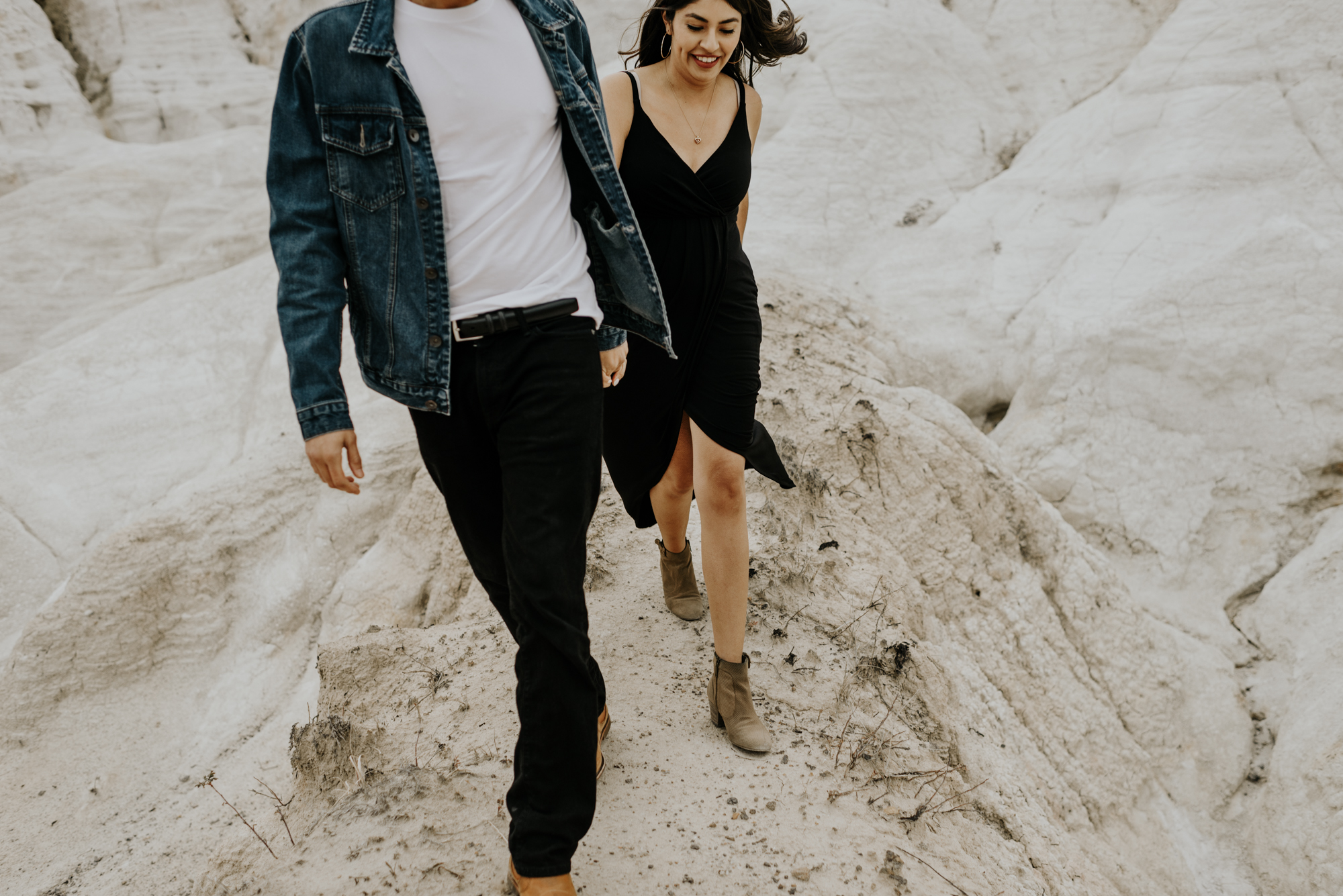Adventurous Engagement Session at the Paint Mines in Colorado