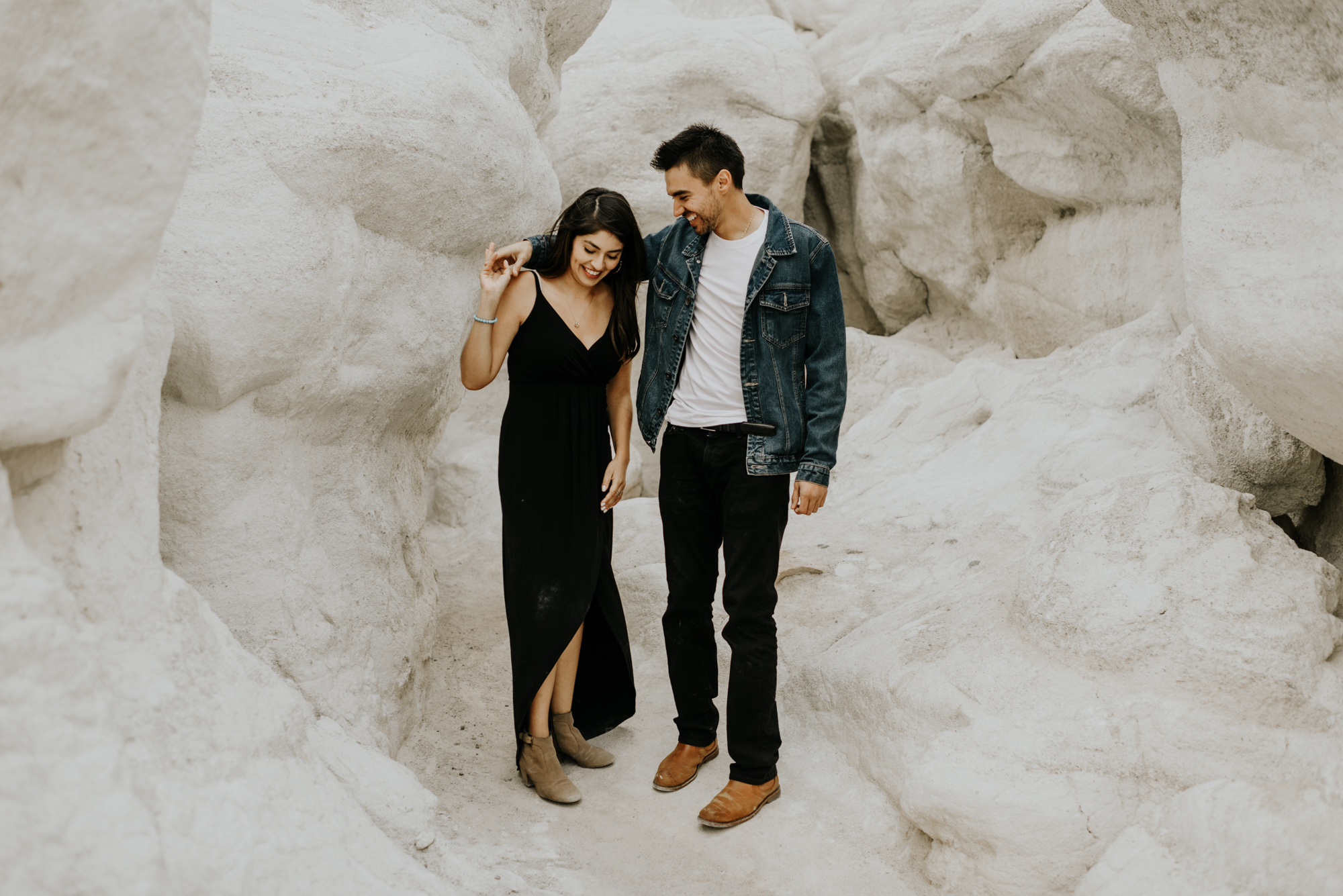 Adventurous Engagement Session at the Paint Mines in Colorado