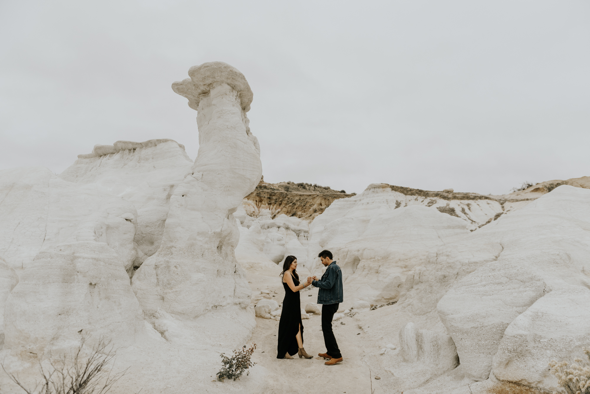 Adventurous Engagement Session at the Paint Mines in Colorado