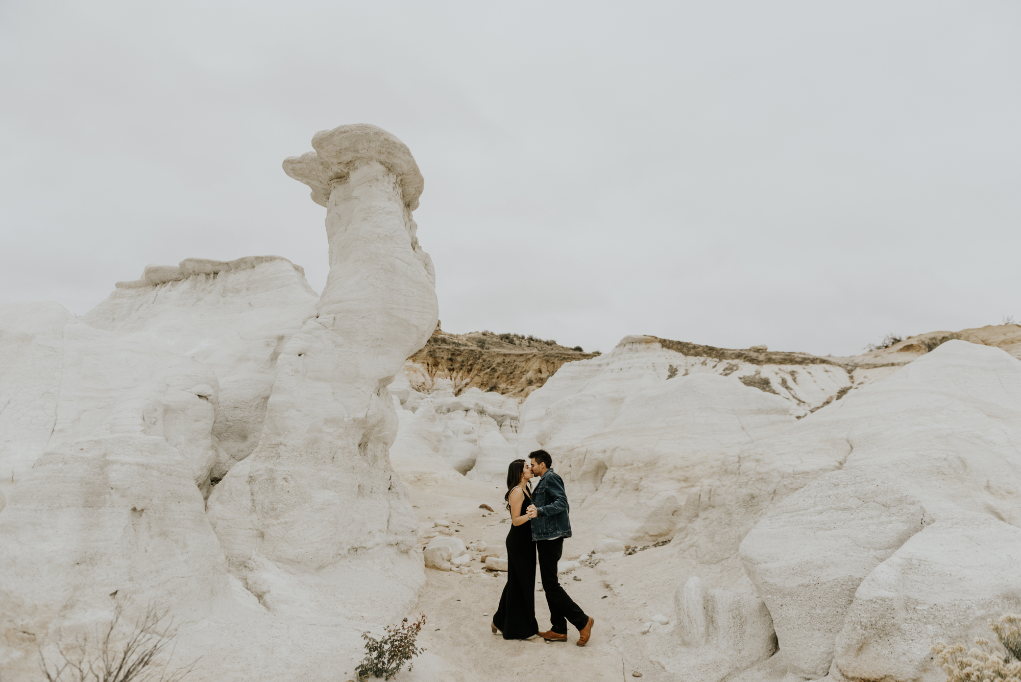 Adventurous Engagement Session at the Paint Mines in Colorado