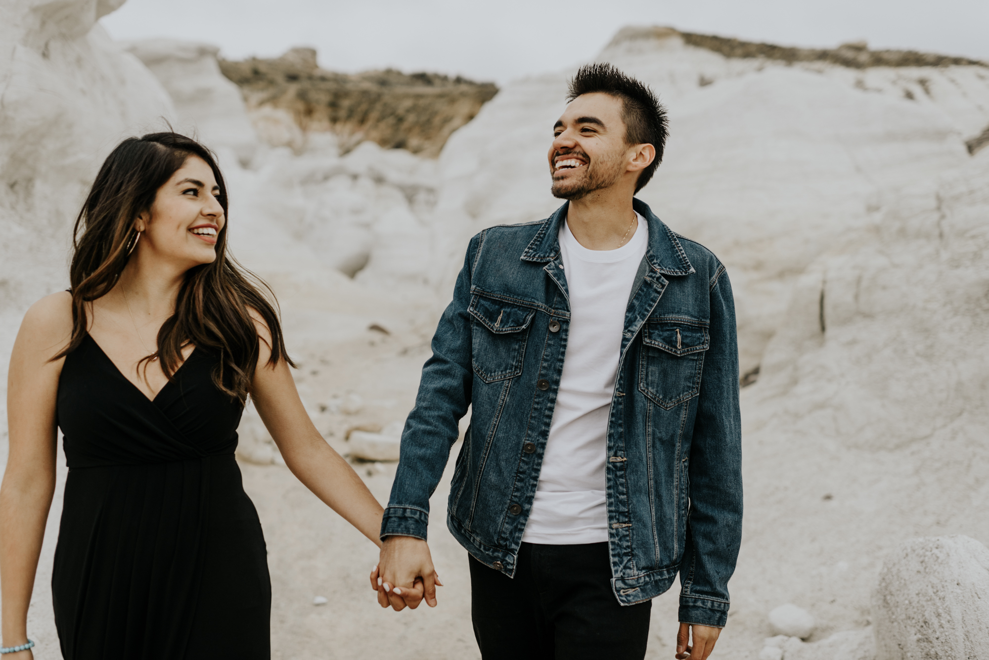 Adventurous Engagement Session at the Paint Mines in Colorado