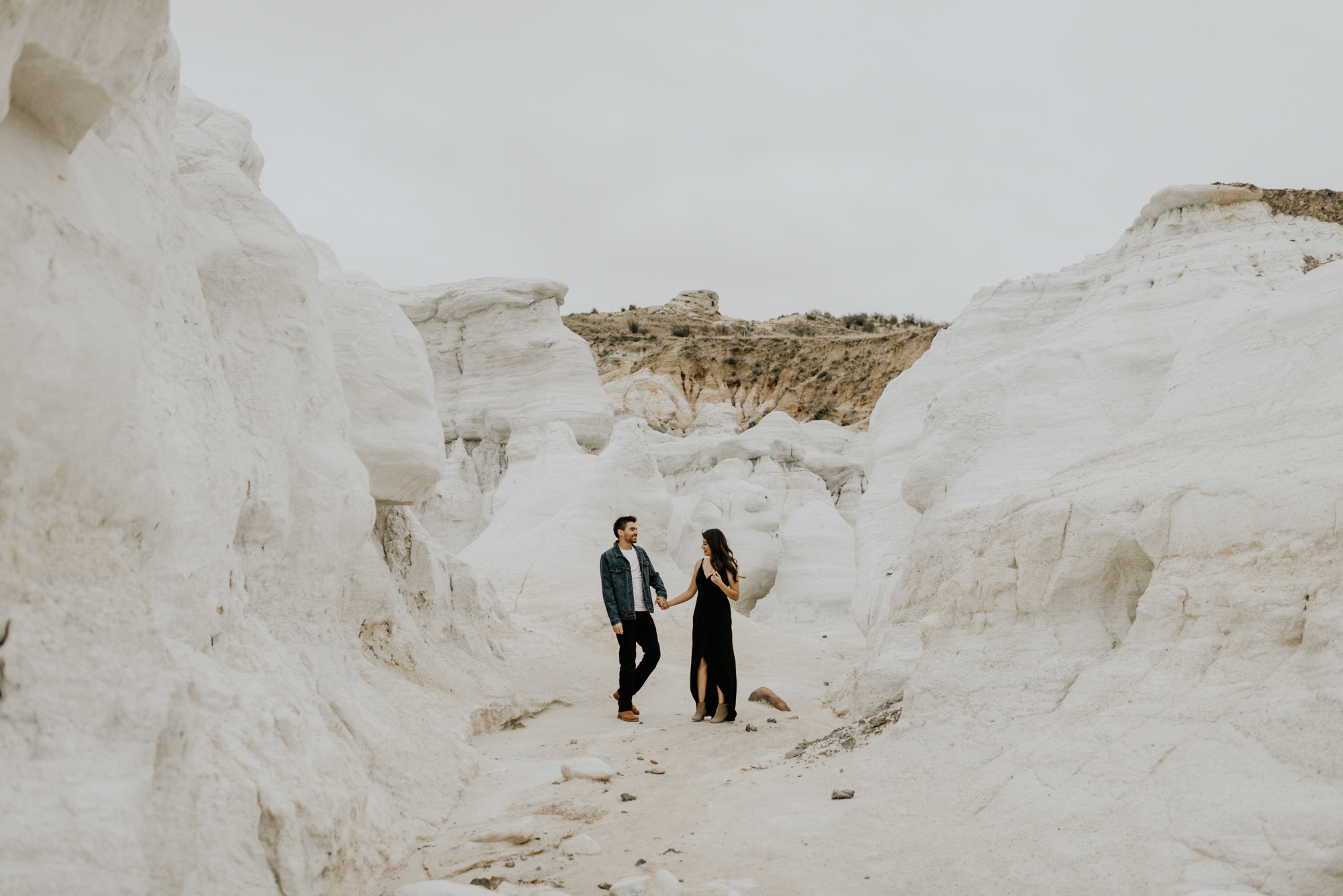 Adventurous Engagement Session at the Paint Mines in Colorado