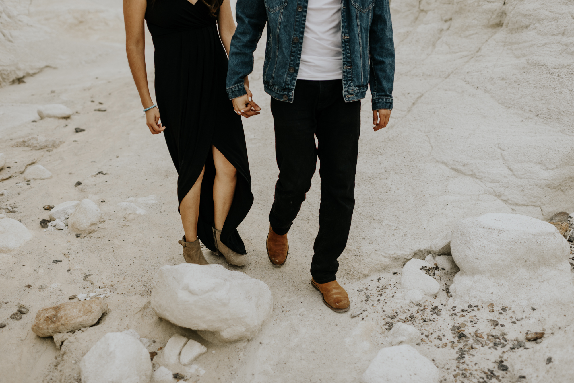 Adventurous Engagement Session at the Paint Mines in Colorado