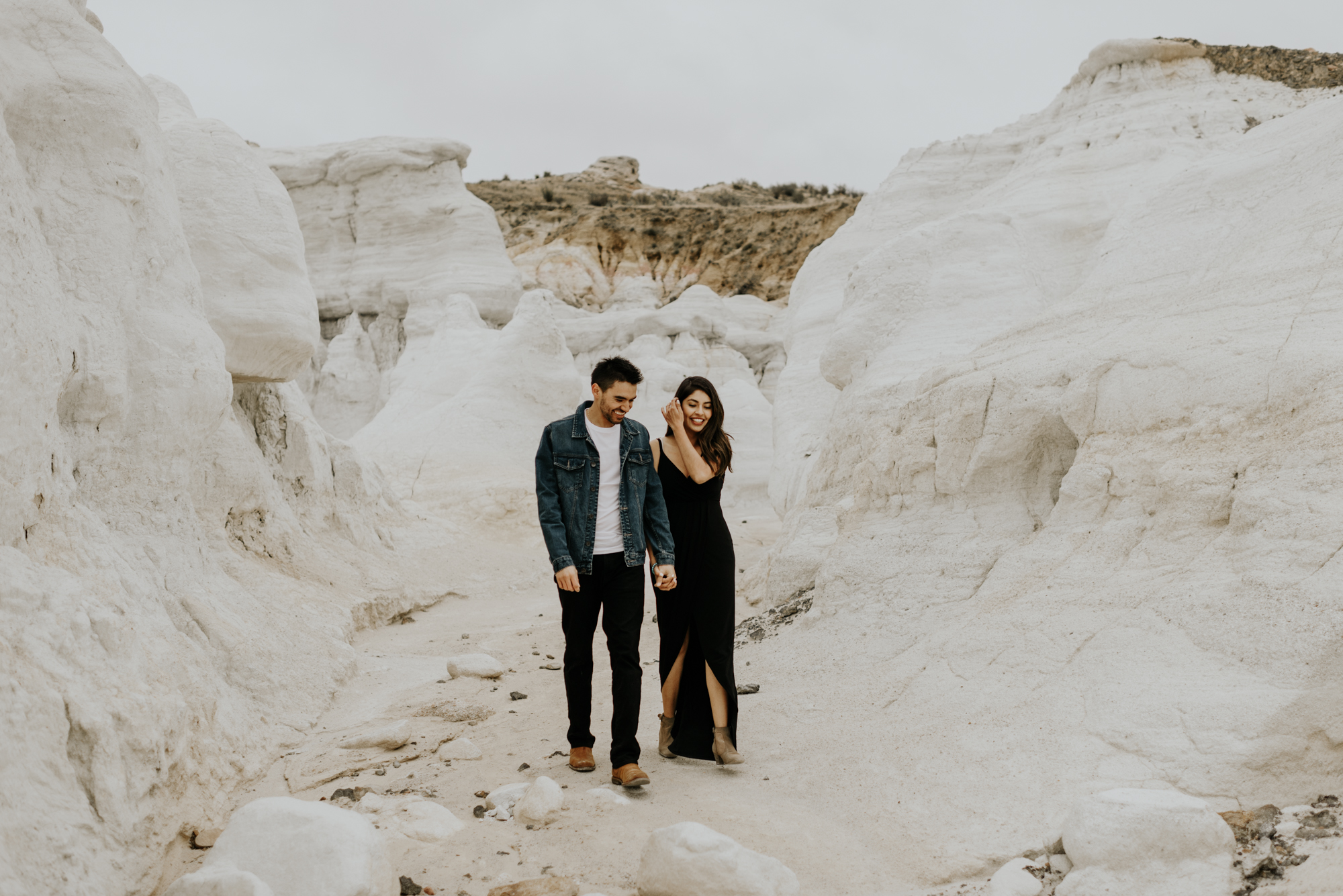 Adventurous Engagement Session at the Paint Mines in Colorado