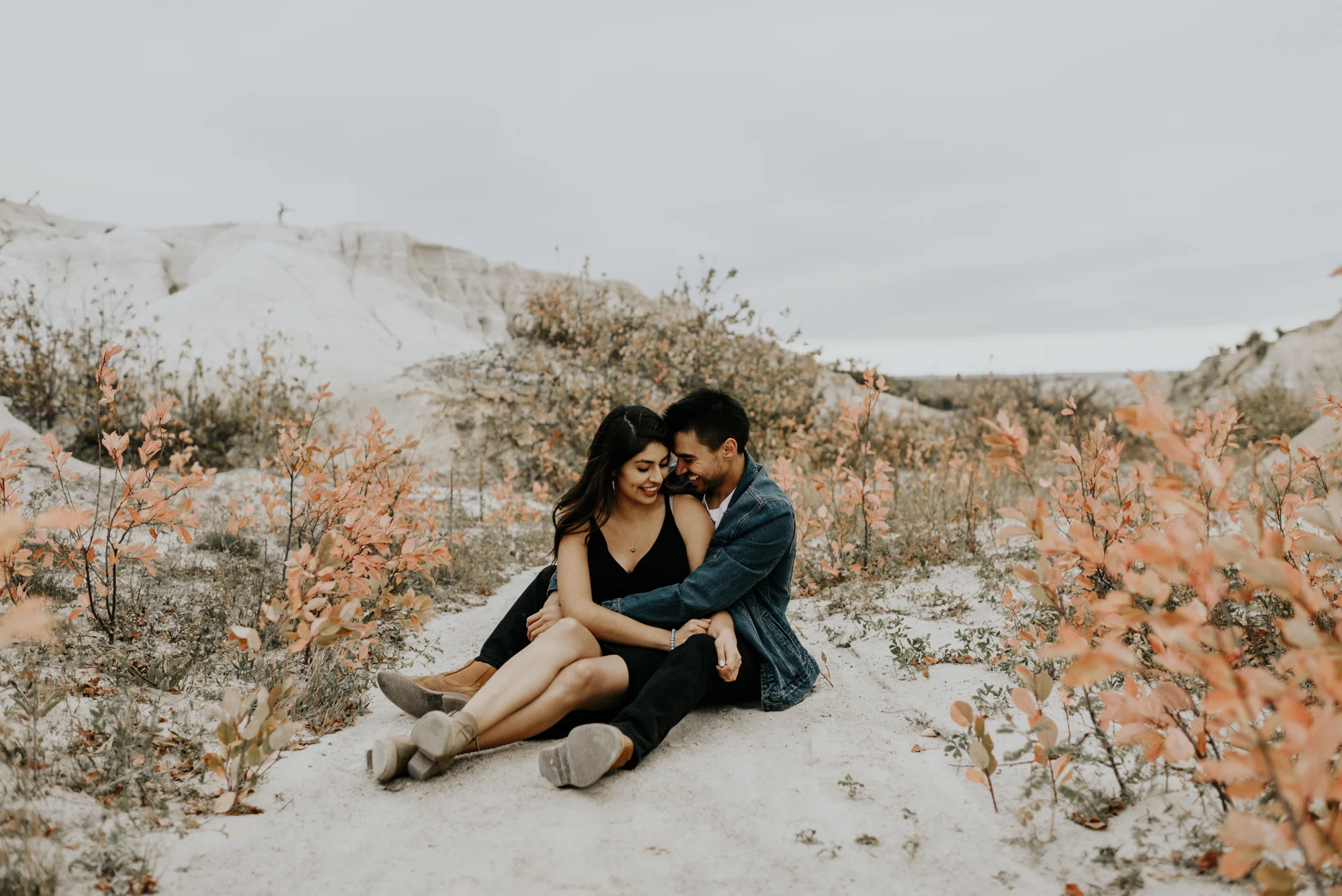 Adventurous Engagement Session at the Paint Mines in Colorado