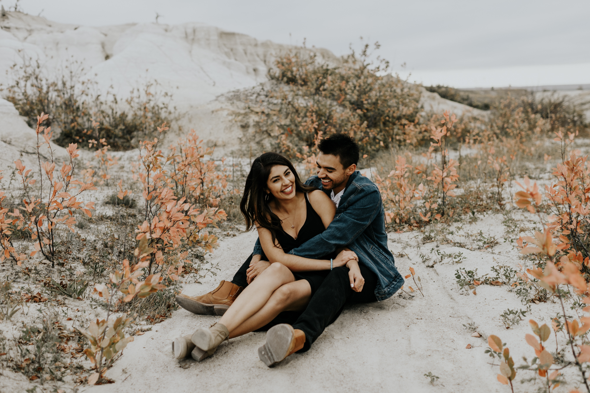 Adventurous Engagement Session at the Paint Mines in Colorado