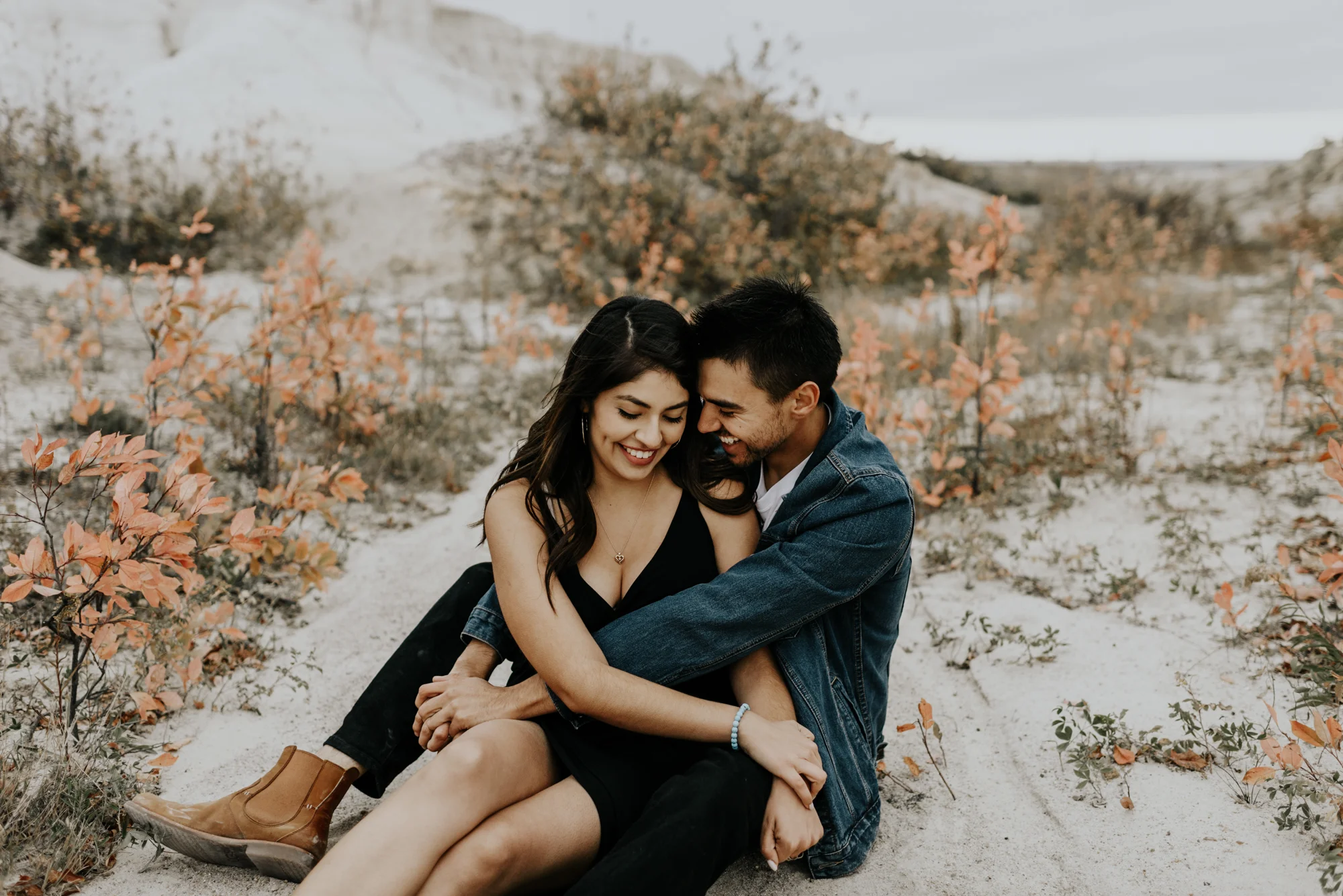 Adventurous Engagement Session at the Paint Mines in Colorado