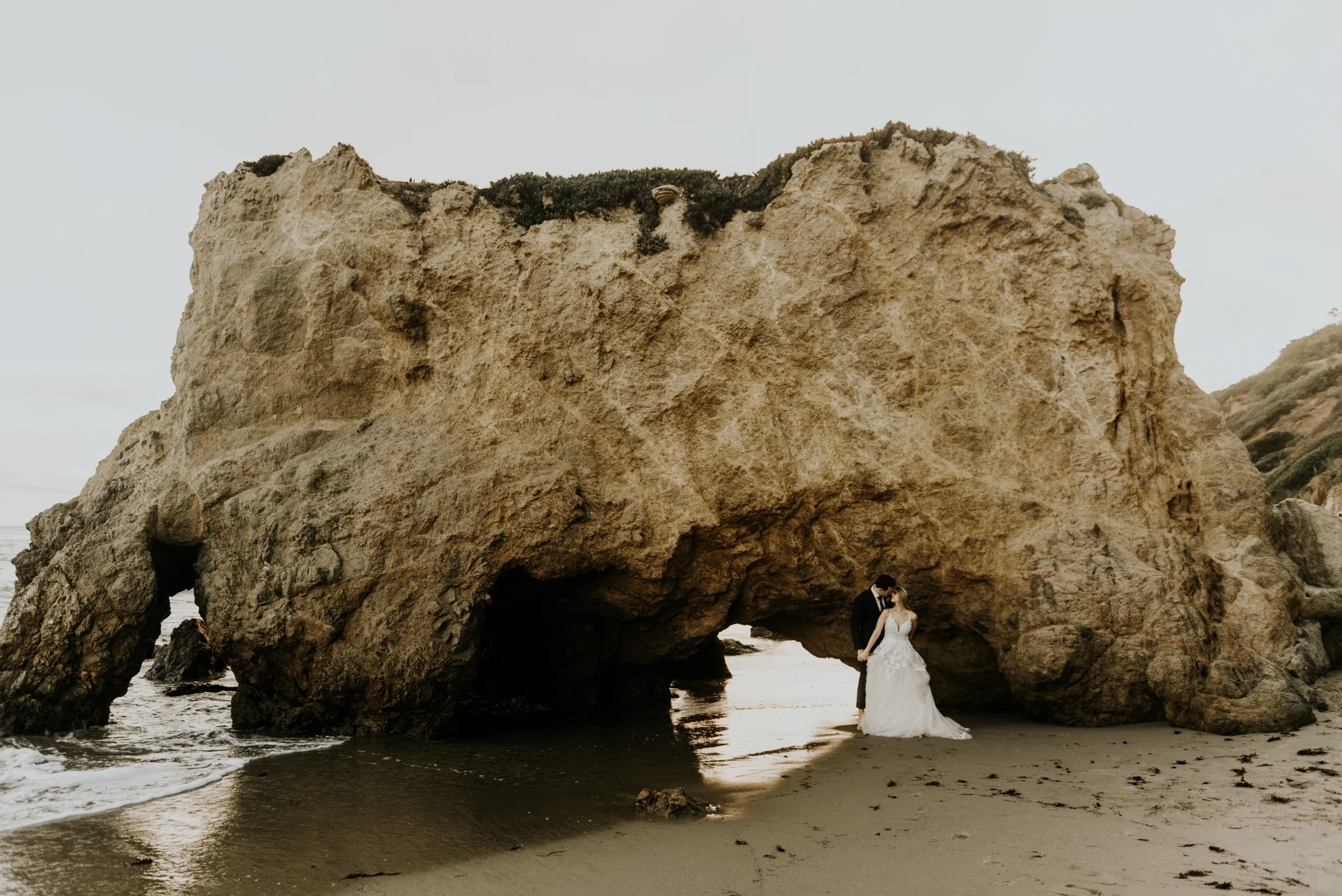 Intimate Destination Wedding and Elopement in El Matador Beach, California