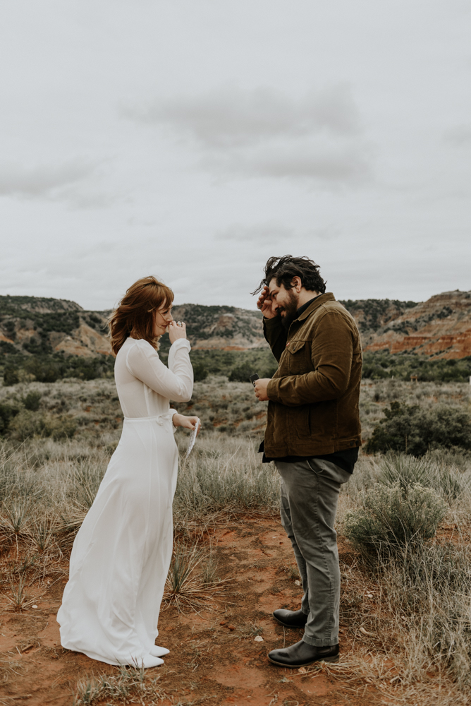 Desert Adventure Elopement Photographer in Palo Duro Canyon, Texas