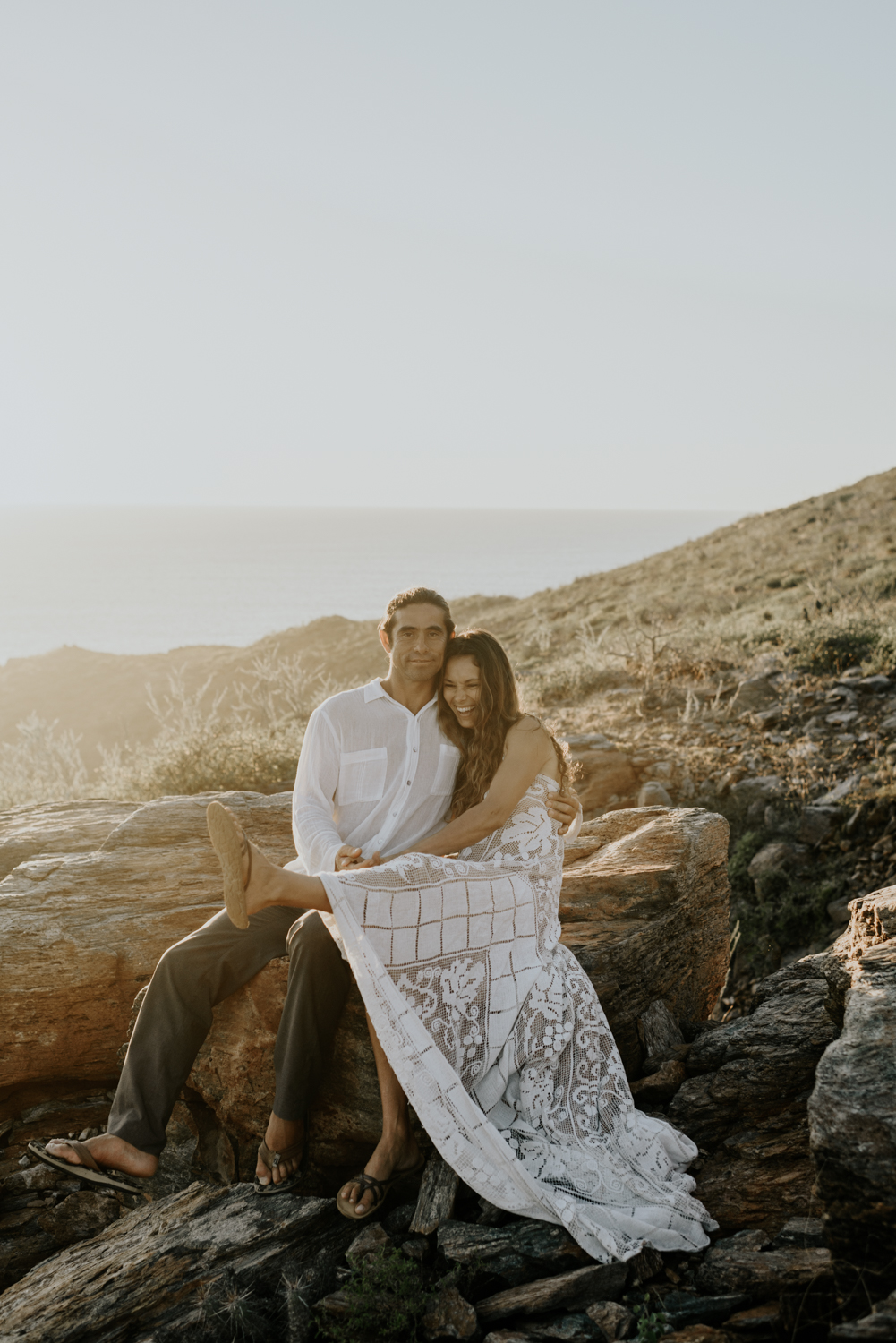 Couples Anniversary Adventure Session on the Baja California Sur Coast in Mexico 