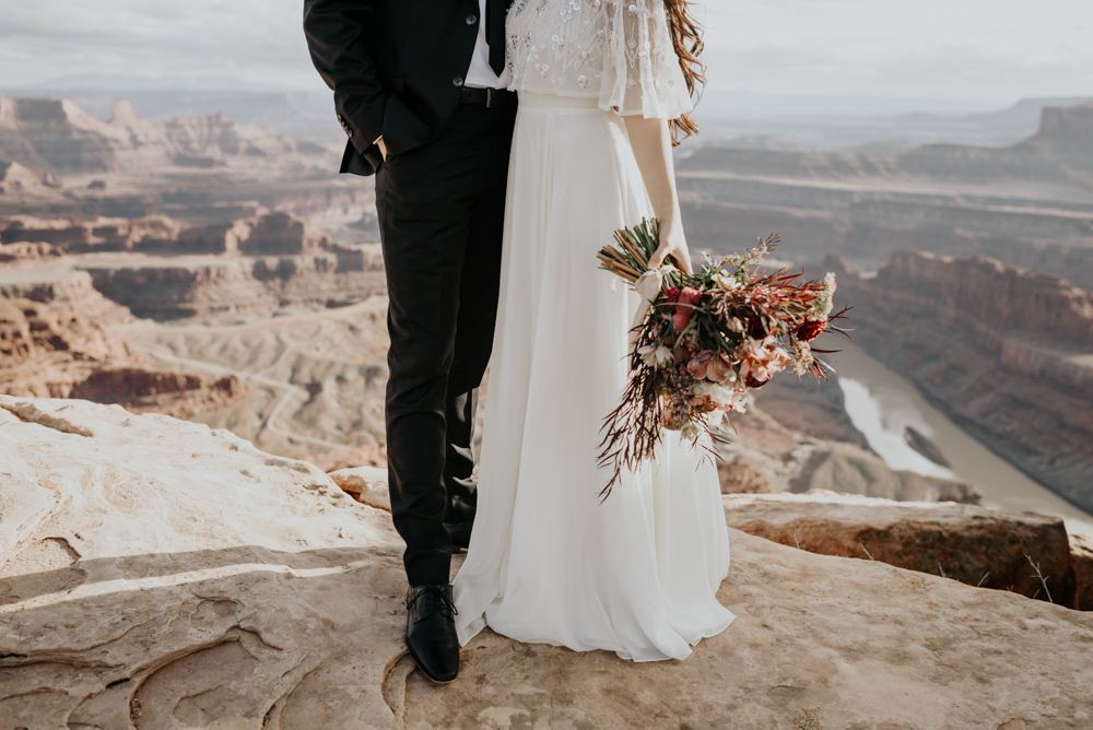 Moab Elopement Wedding Day Details