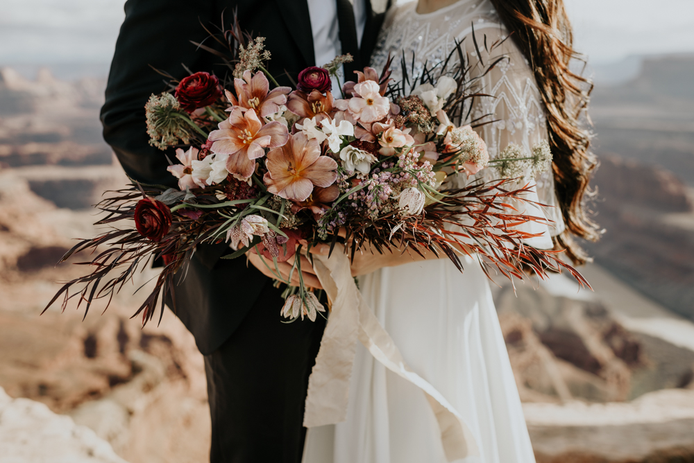 Moab Elopement Wedding Day Details