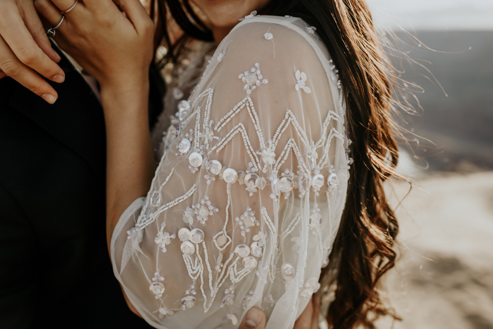 The perfect wedding dress to elope in Moab, Utah