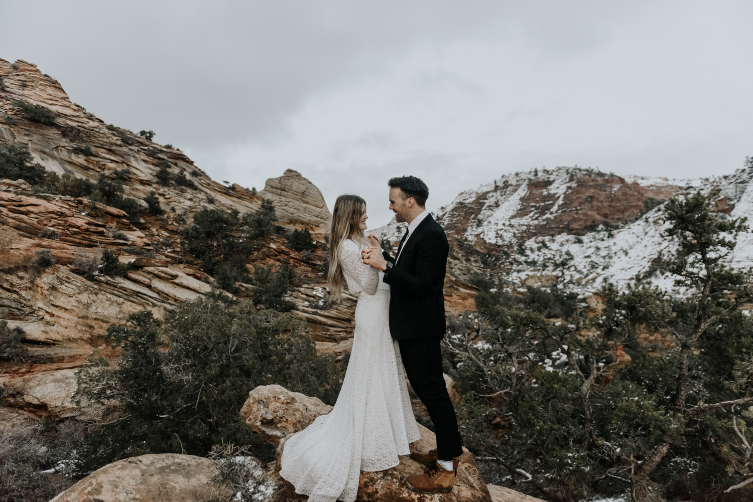 Zion National Park Locations Photography Session Adventurous Couples