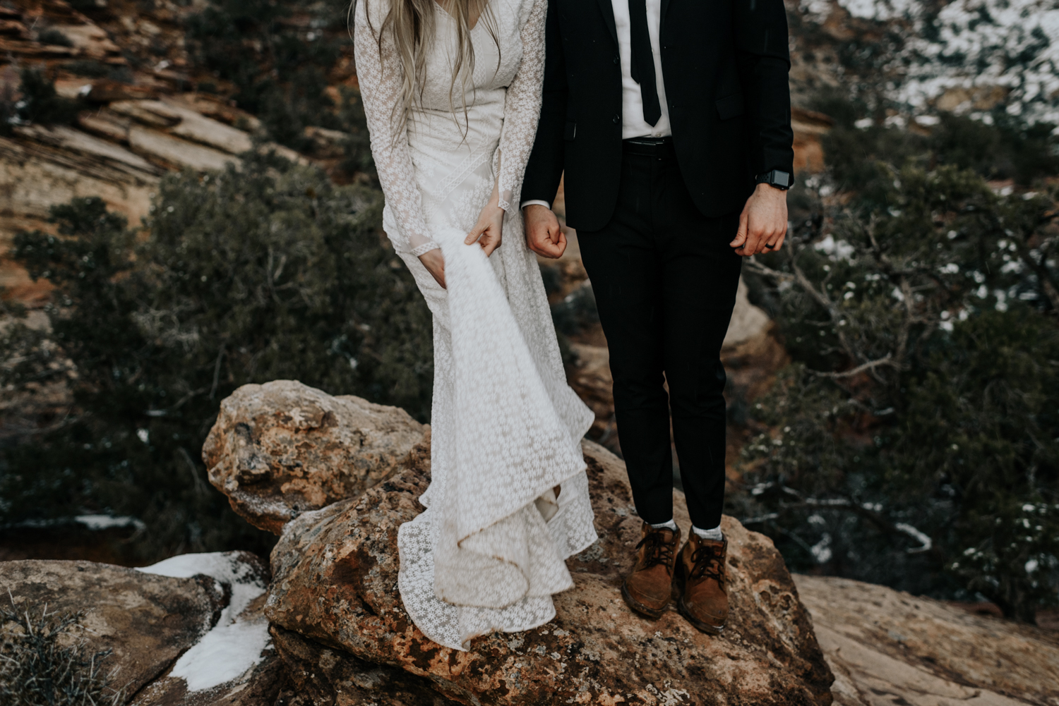 Zion National Park Secret Elopement Locations