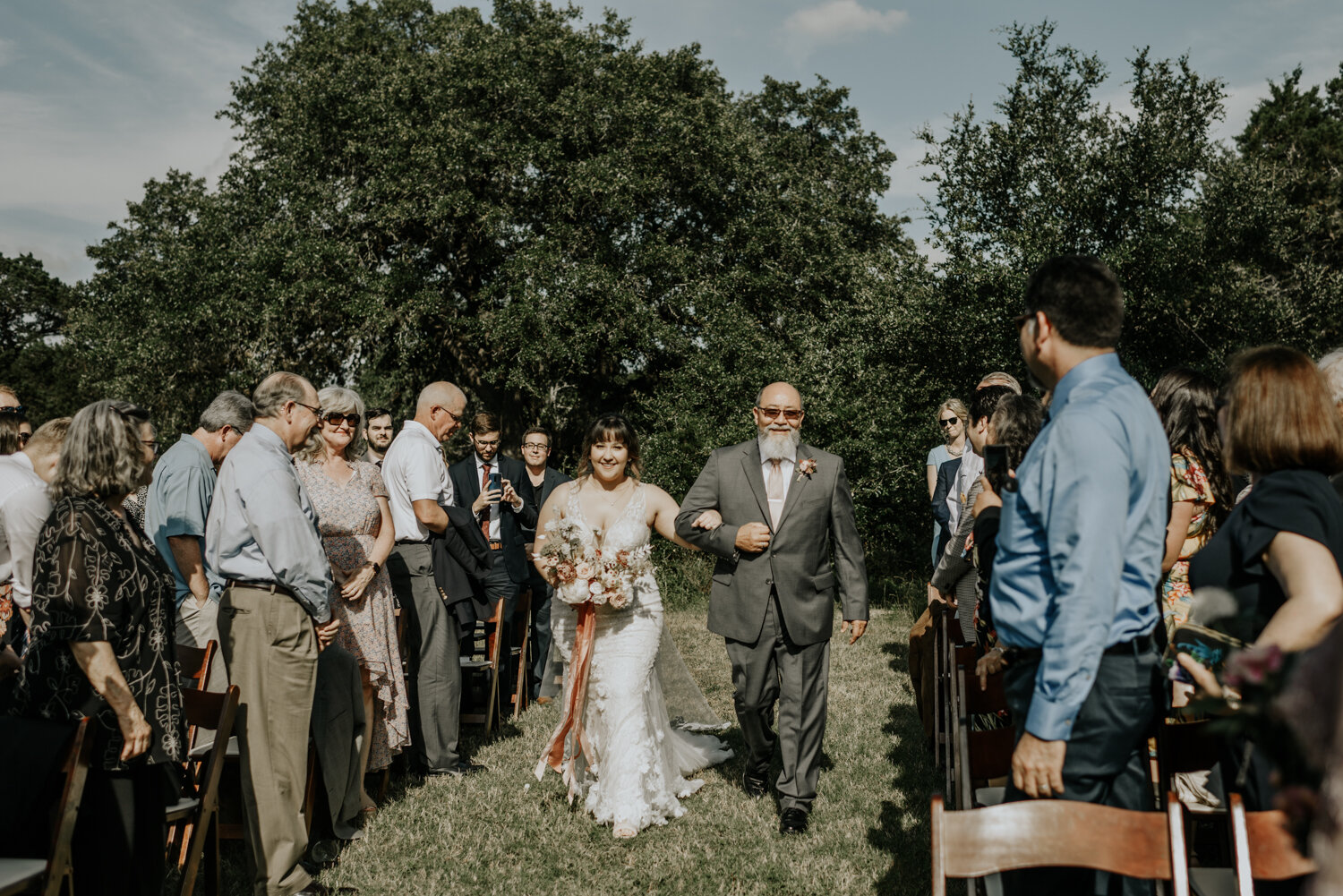 Wedding Ceremony at the Greenhouse in Driftwood, Austin, Texas