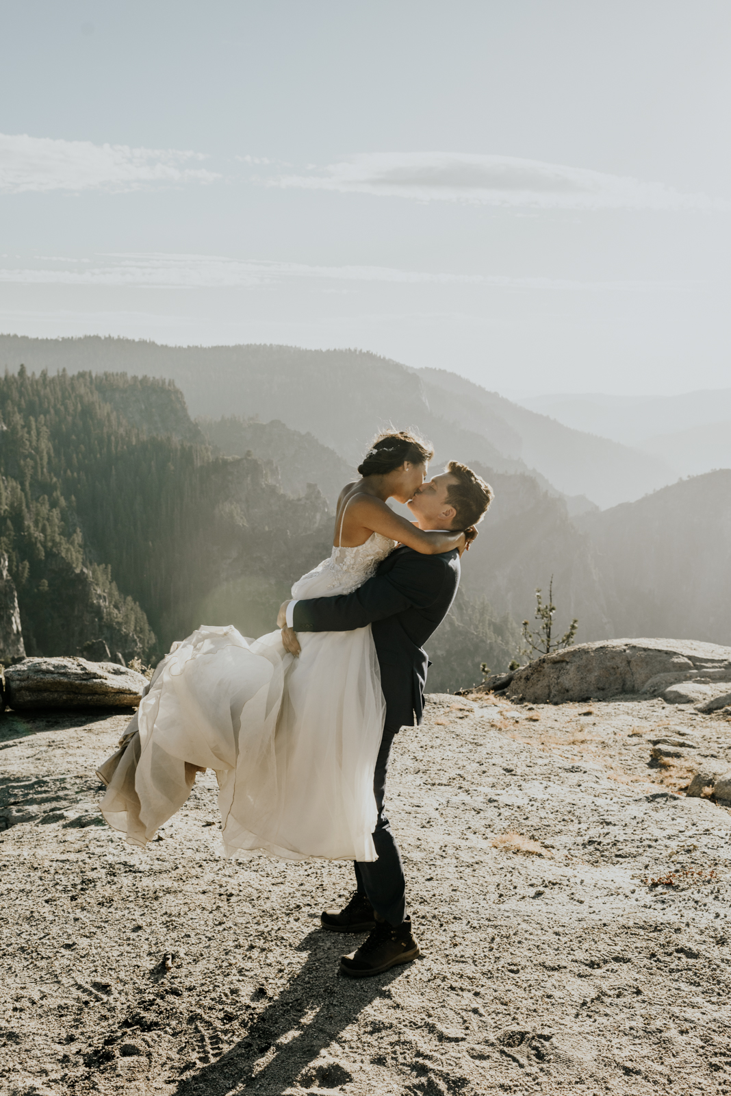 Taft Point Hiking Elopement in Yosemite National Park