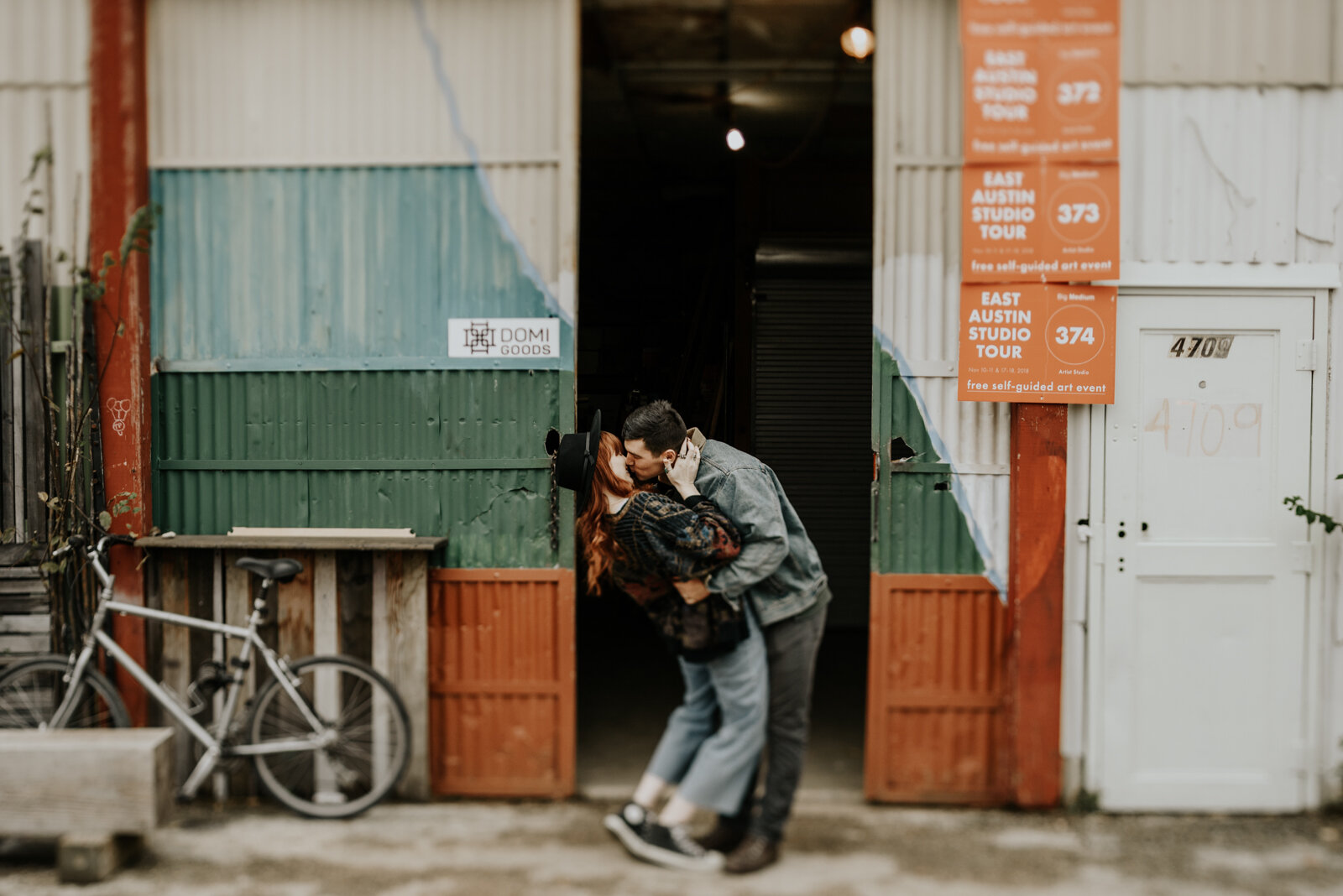 Austin East Side Studio Tour Engagement Photos