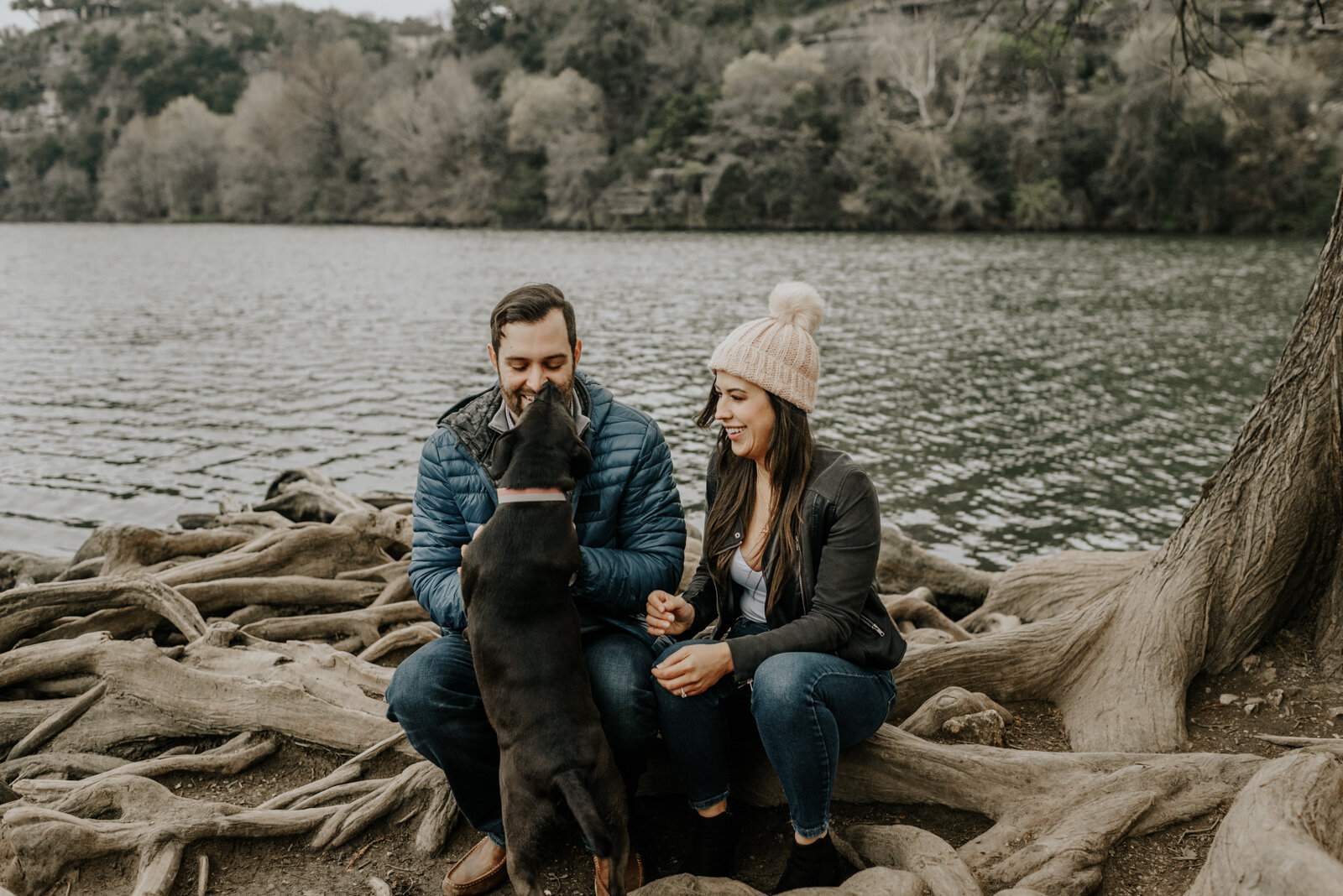 Red Bud Isle in Austin, Texas Engagement Photographer