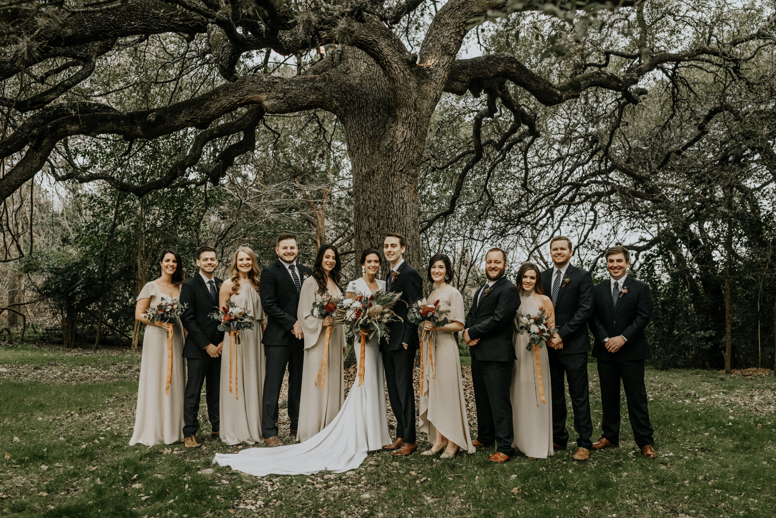 Austin, Texas Mercury Hall Wedding Party Photos