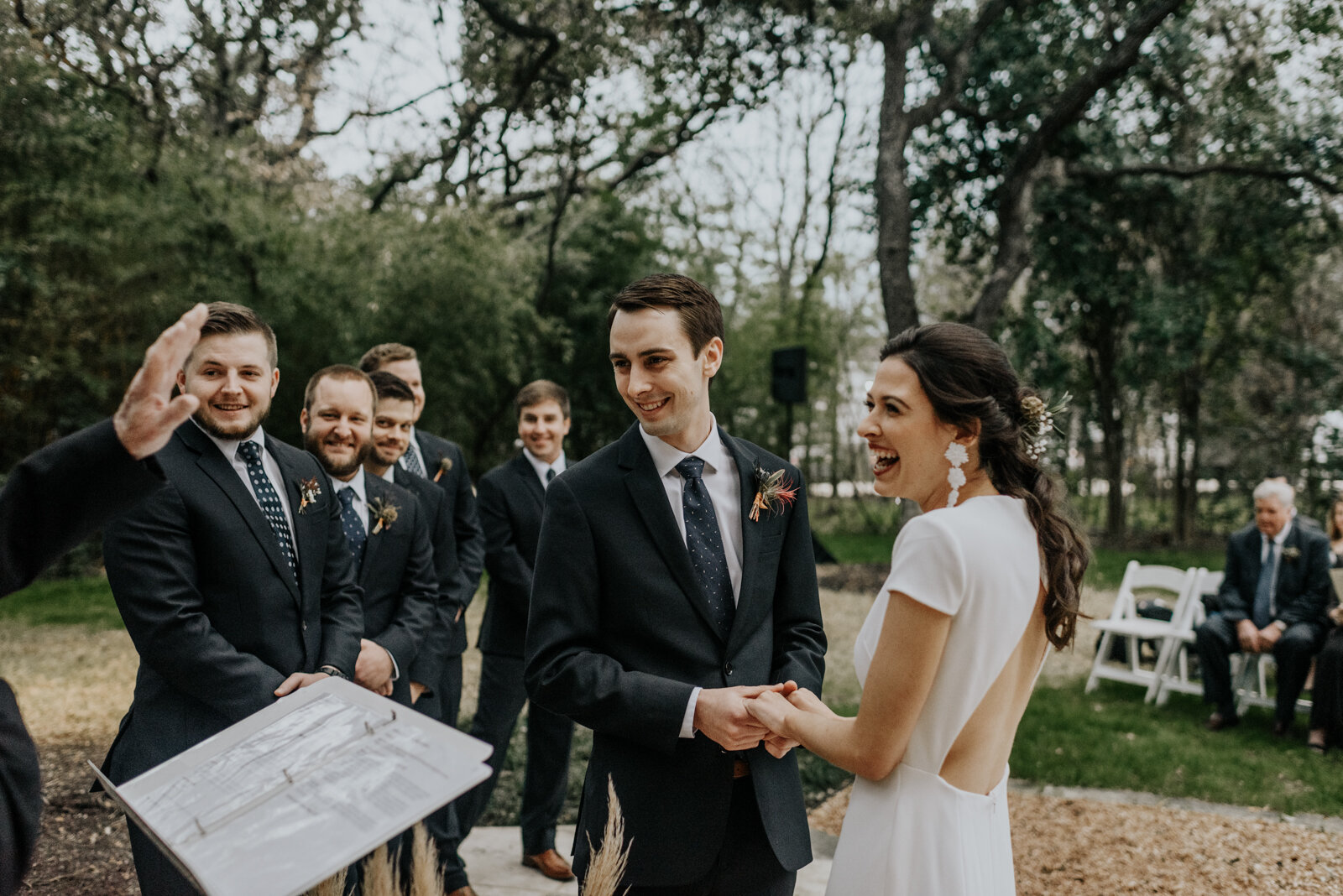 Austin, Texas Mercury Hall Outdoor Wedding Ceremony