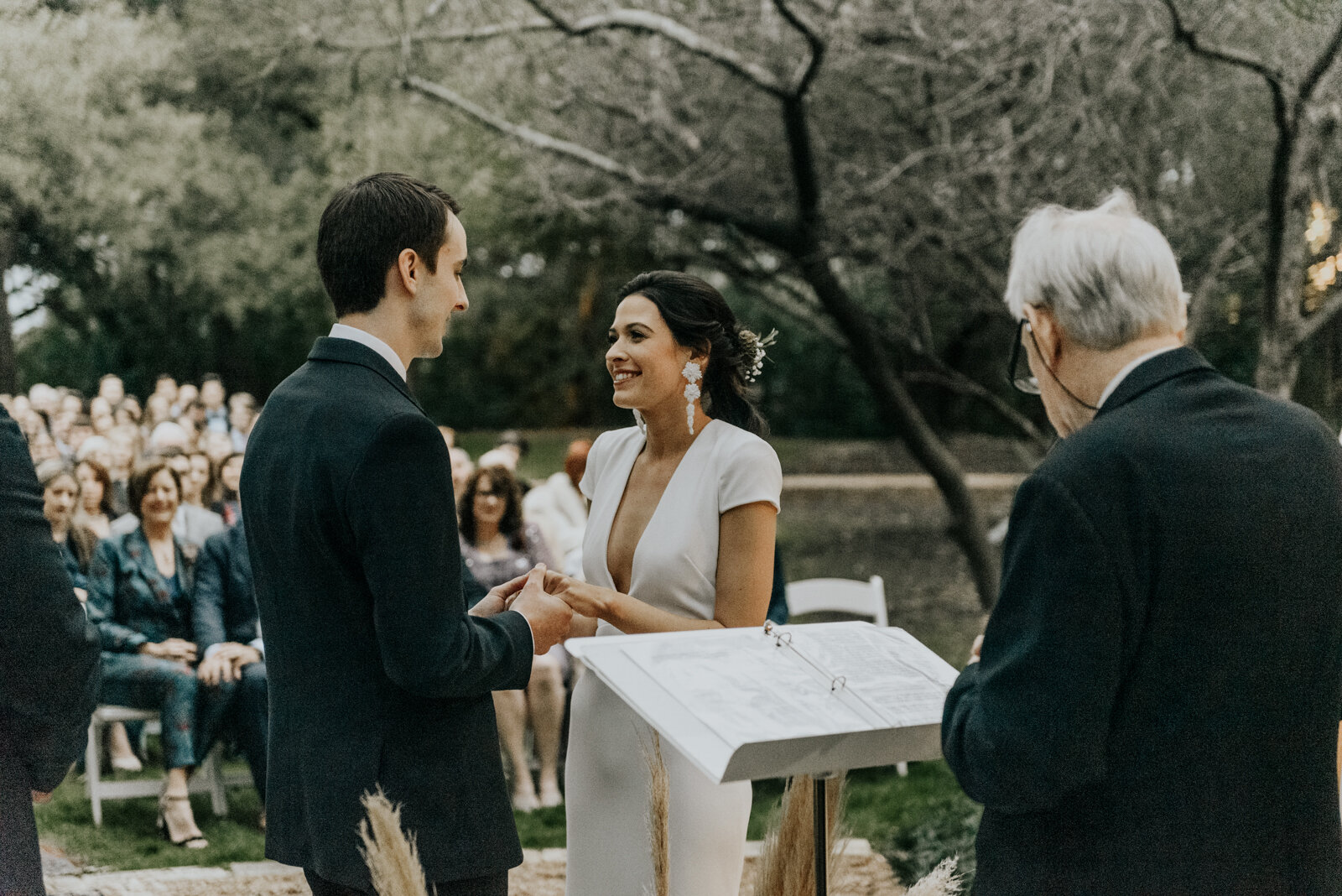 Austin, Texas Mercury Hall Modern Wedding Ceremony