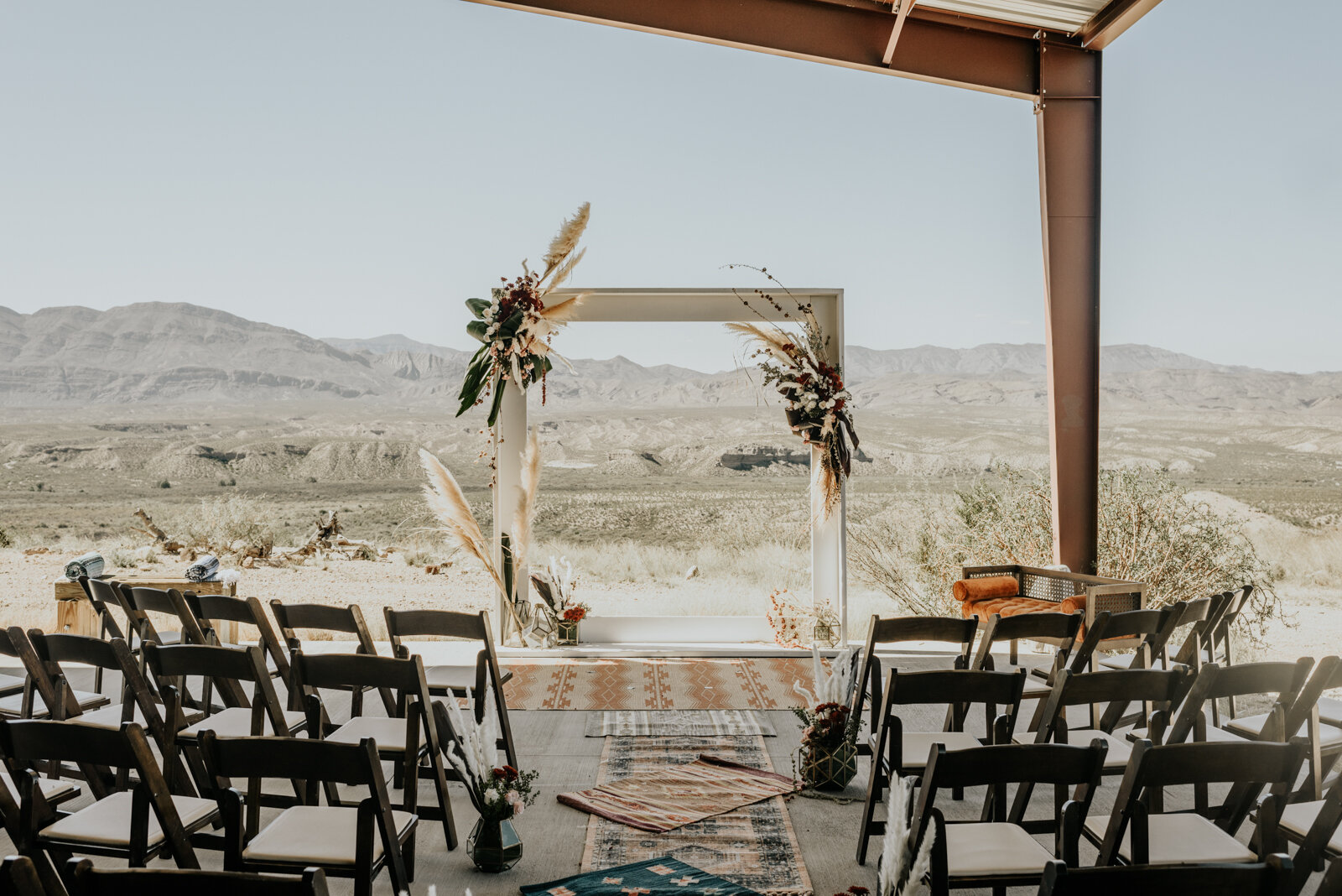West Texas Intimate Wedding Ceremony DIY Decoration Ideas