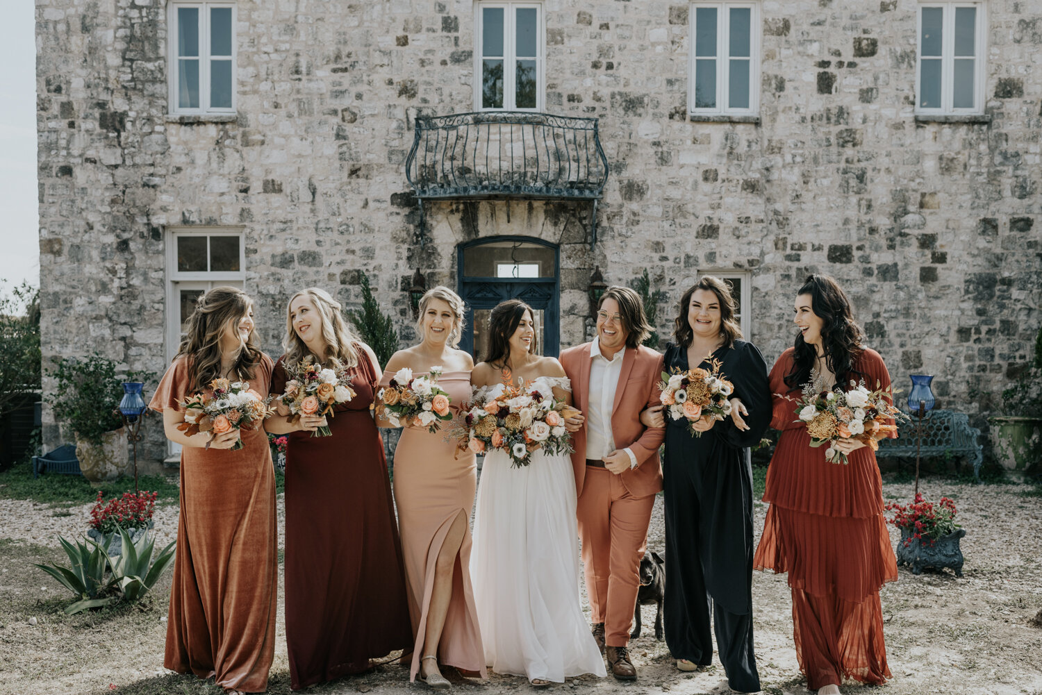 Austin, Texas Colorful Bridal Party Dresses