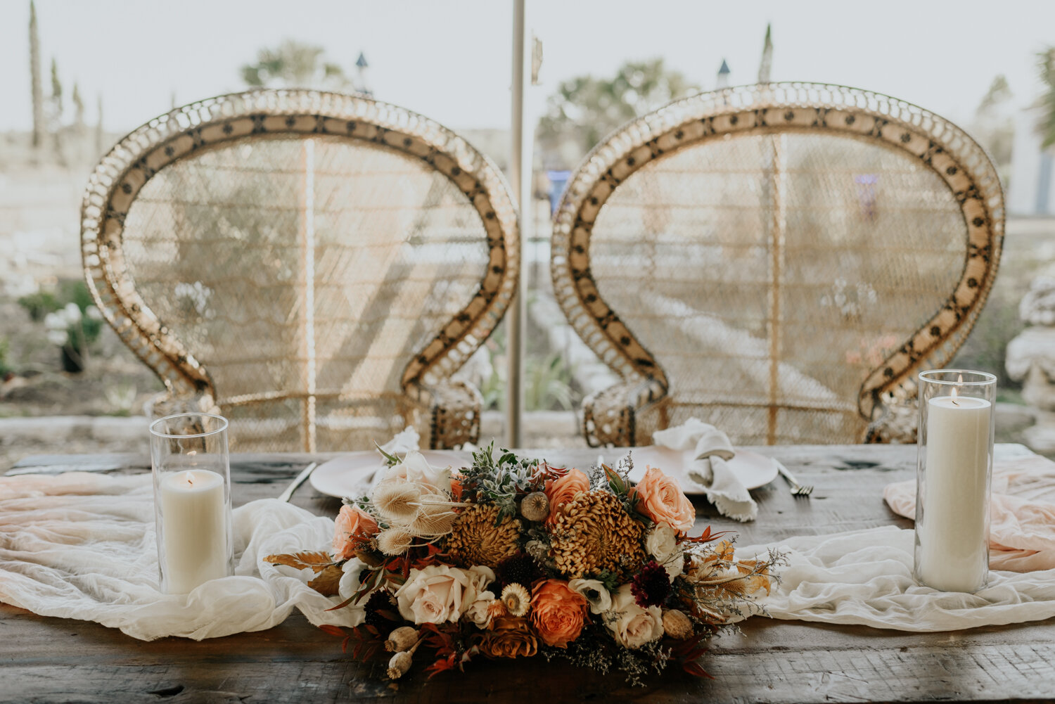 Austin, Texas Small Intimate Wedding Reception with Boho decor