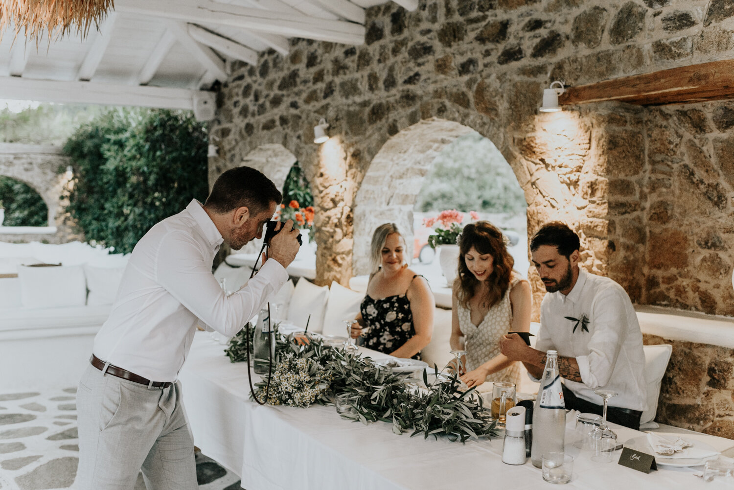 Skiathos, Greece Wedding Reception Details