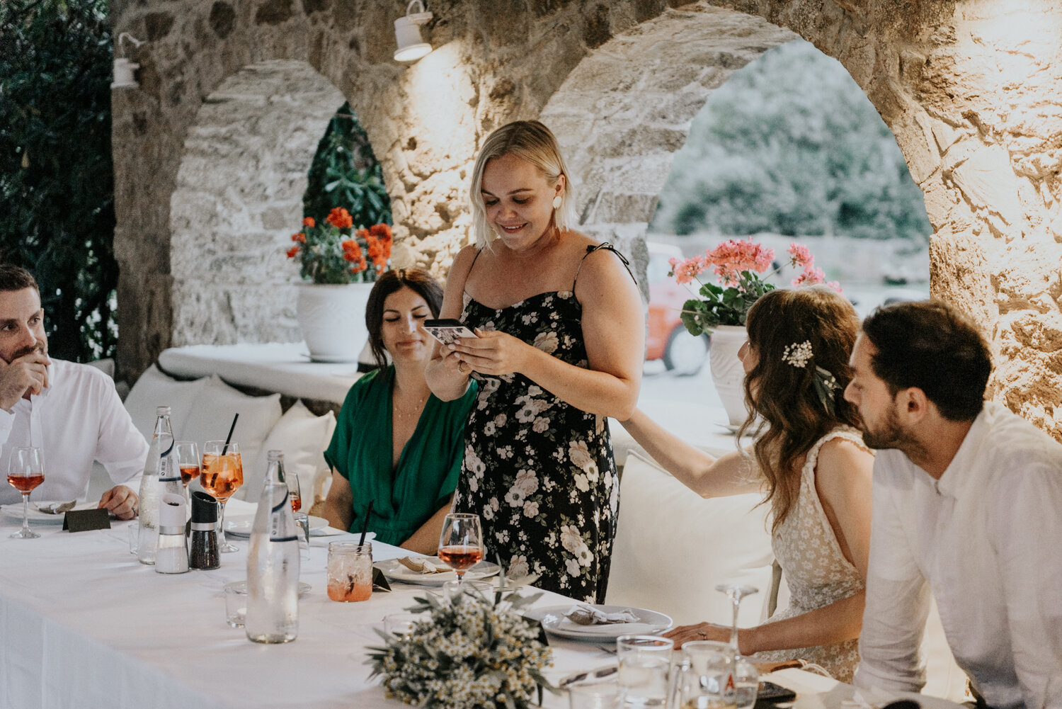 Greece Destination Wedding Reception 