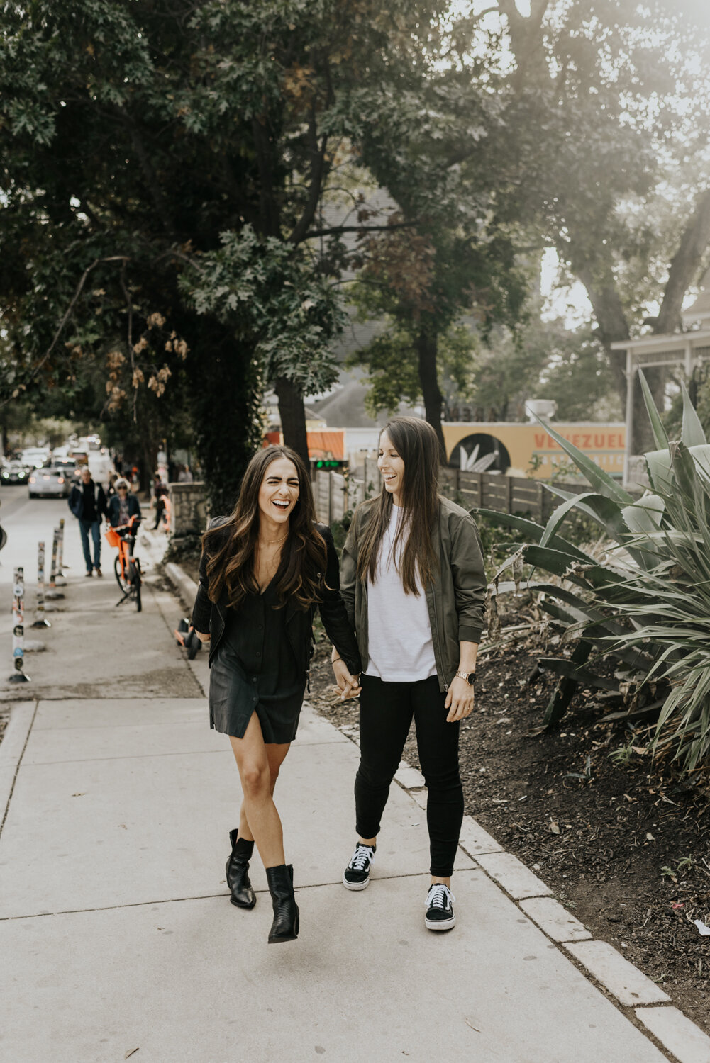 Rainey Street in Austin, Texas Unique Engagement Photos