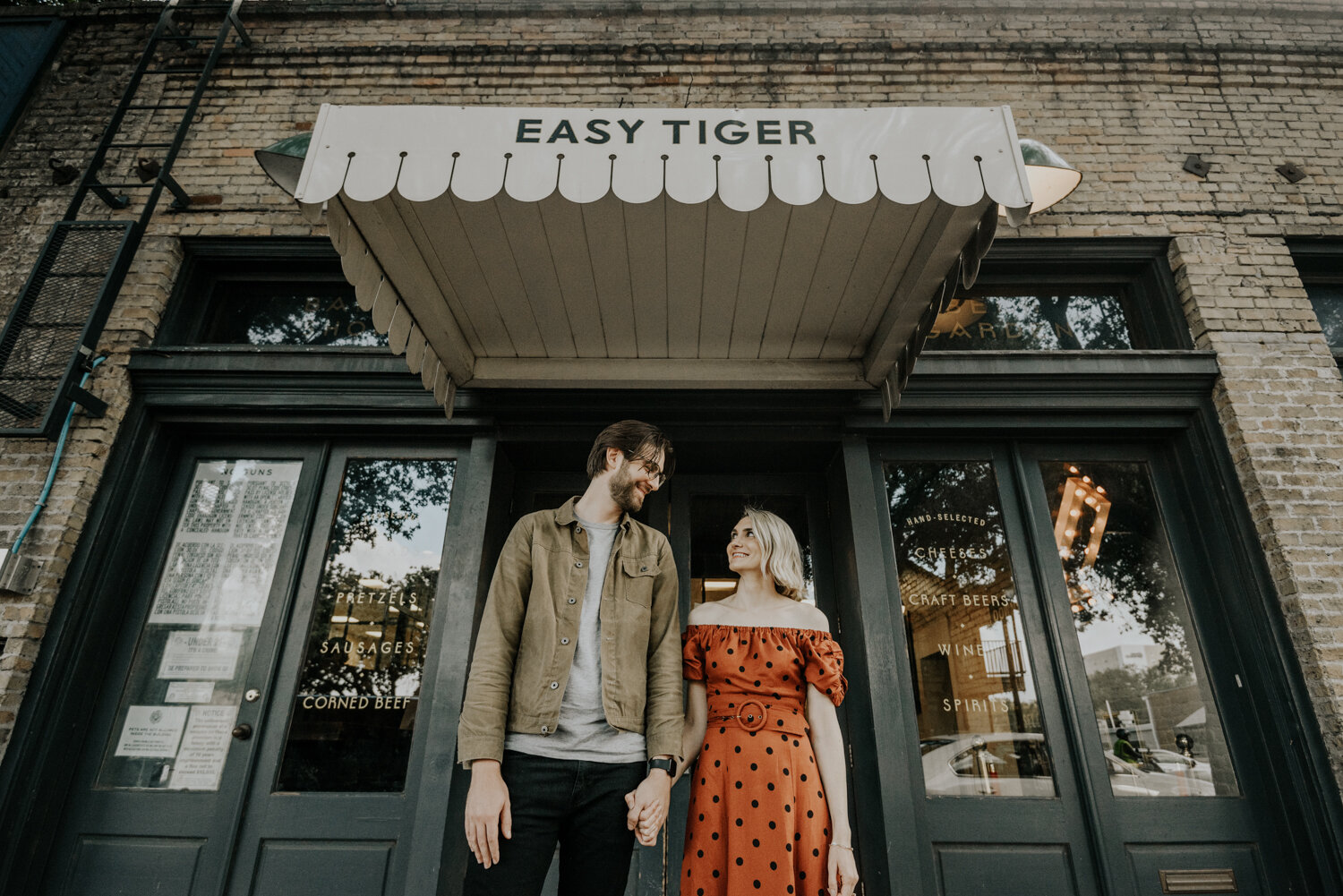 Easy Tiger in Austin, Texas Cute Engagement Photos