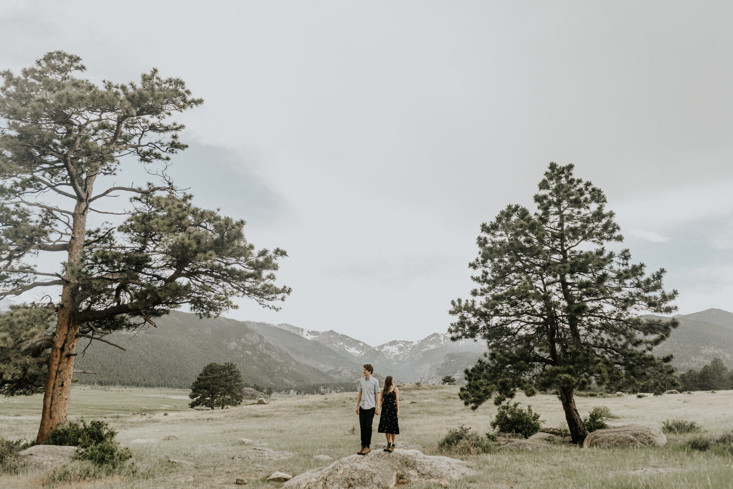Moraine Park Rocky Mountain National Park Engagement Photography