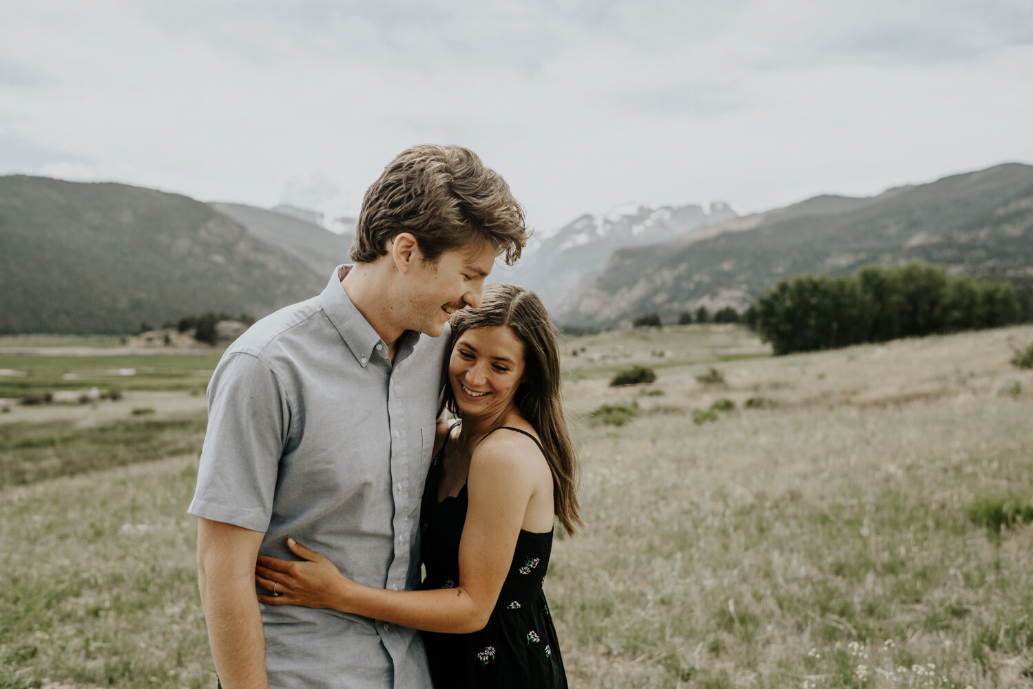 Moraine Park in Rocky Mountain National Park Engagement Photos