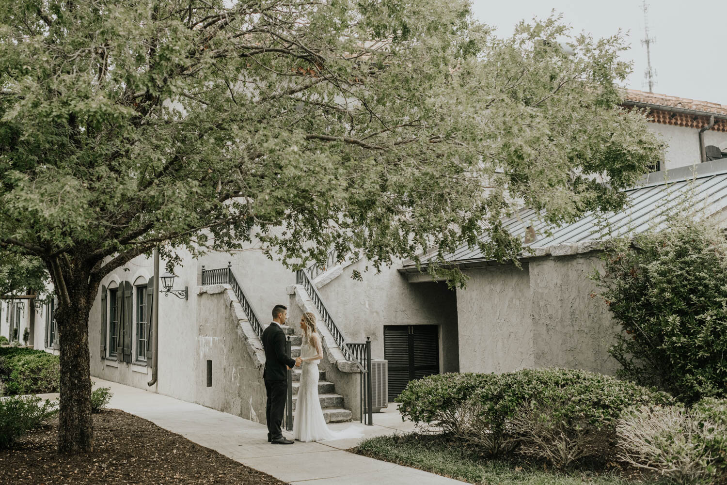 Hotel Domestique Intimate Wedding Bride and Groom First Look