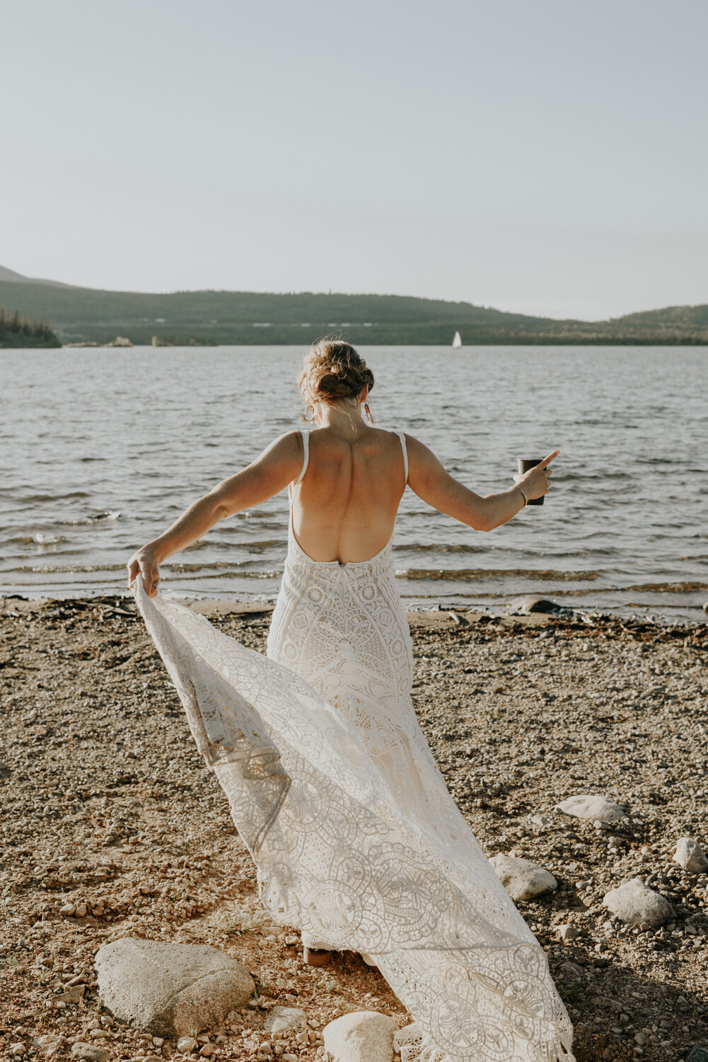 Breckenridge, CO Elopement Fun Bride Photos