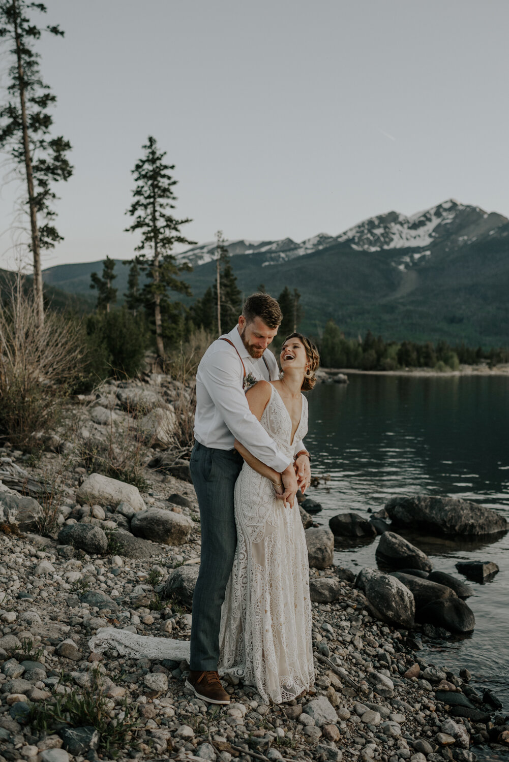 Lake Dillon in Breckenridge, CO Elopement Photographer