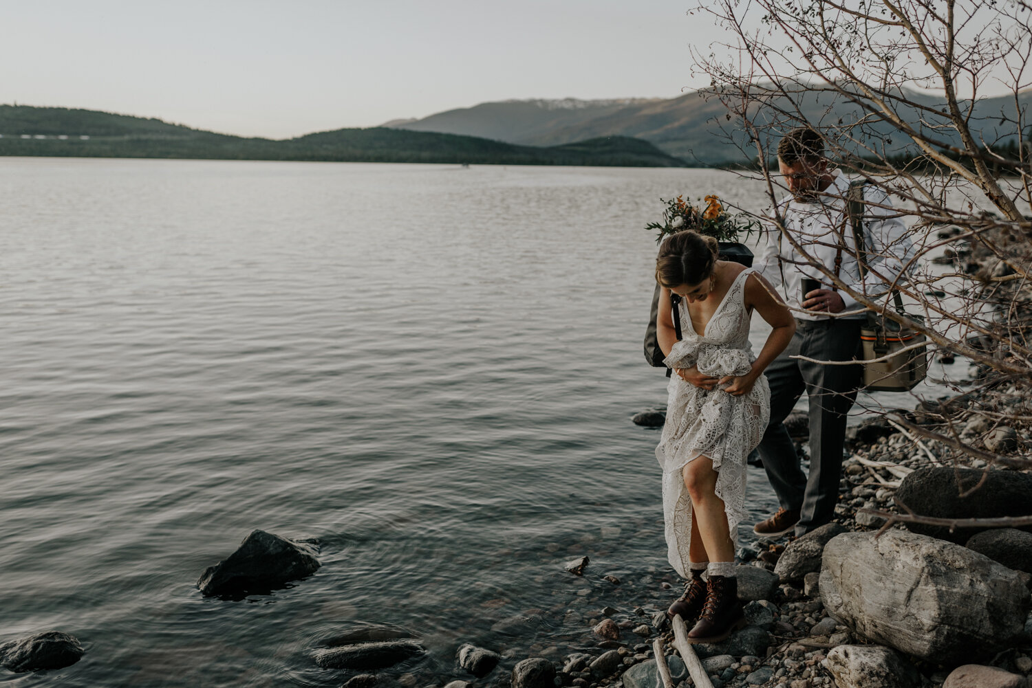 Lake Dillon in Breckenridge, CO Elopement Photographer