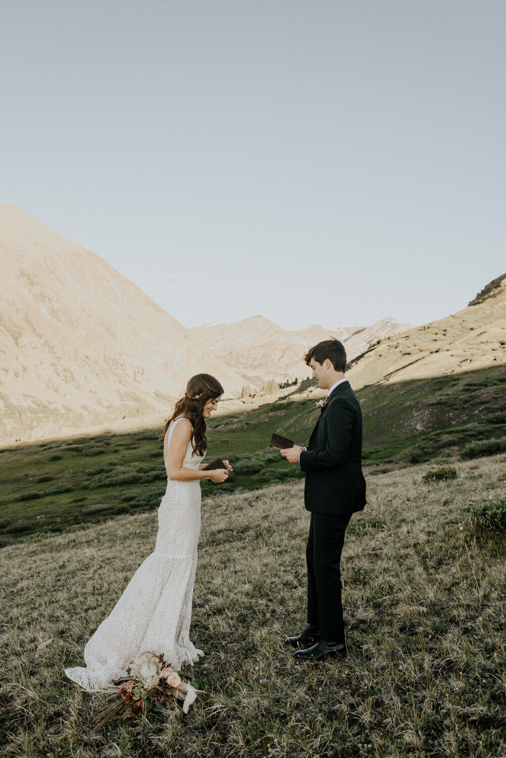 Hoosier Pass Sunrise Elopement Ceremony