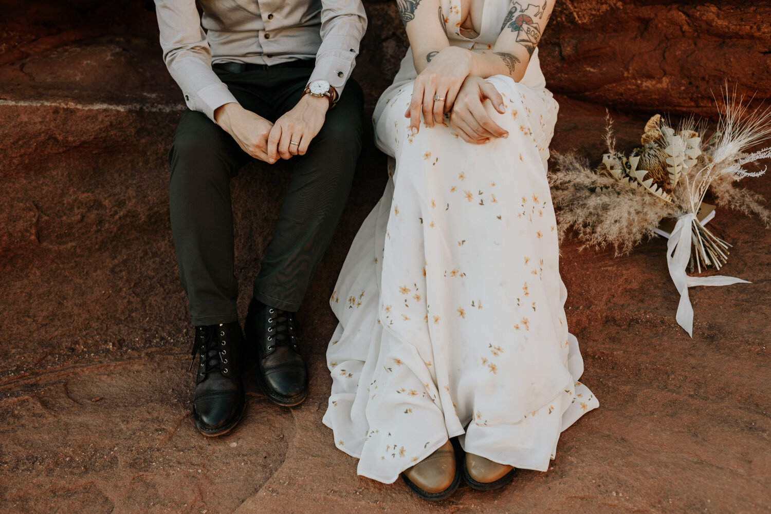 Fisher Towers in Moab, UT Elopement