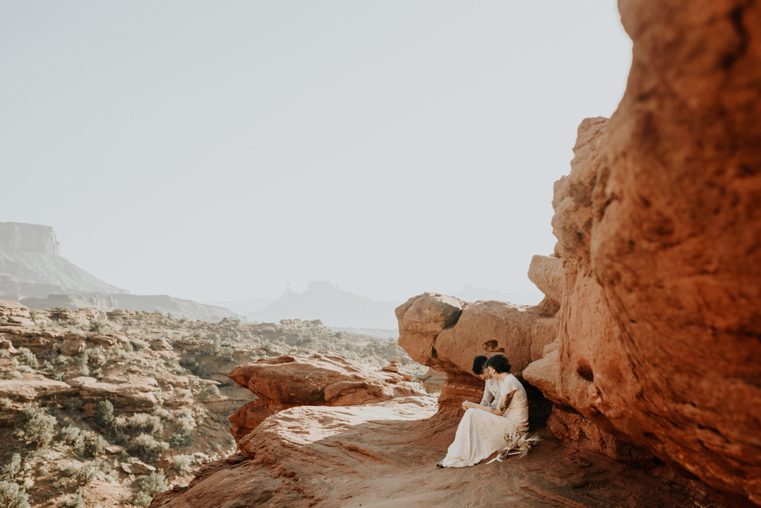 Fisher Towers in Moab, UT Elopement