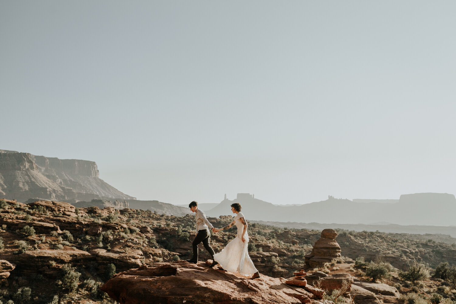 Fisher Towers in Moab, UT Elopement Photography
