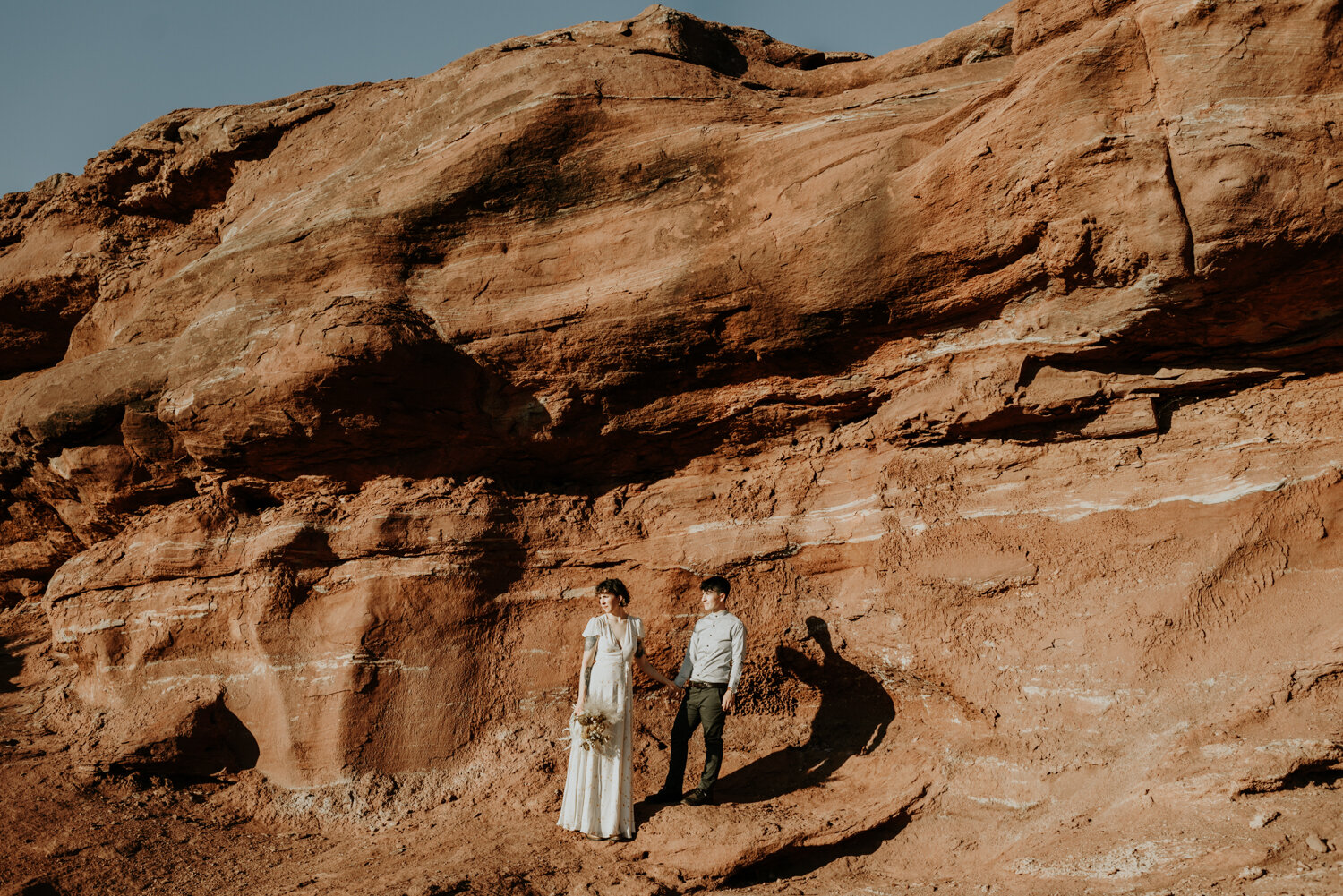 Fisher Towers in Moab, UT Elopement Photography