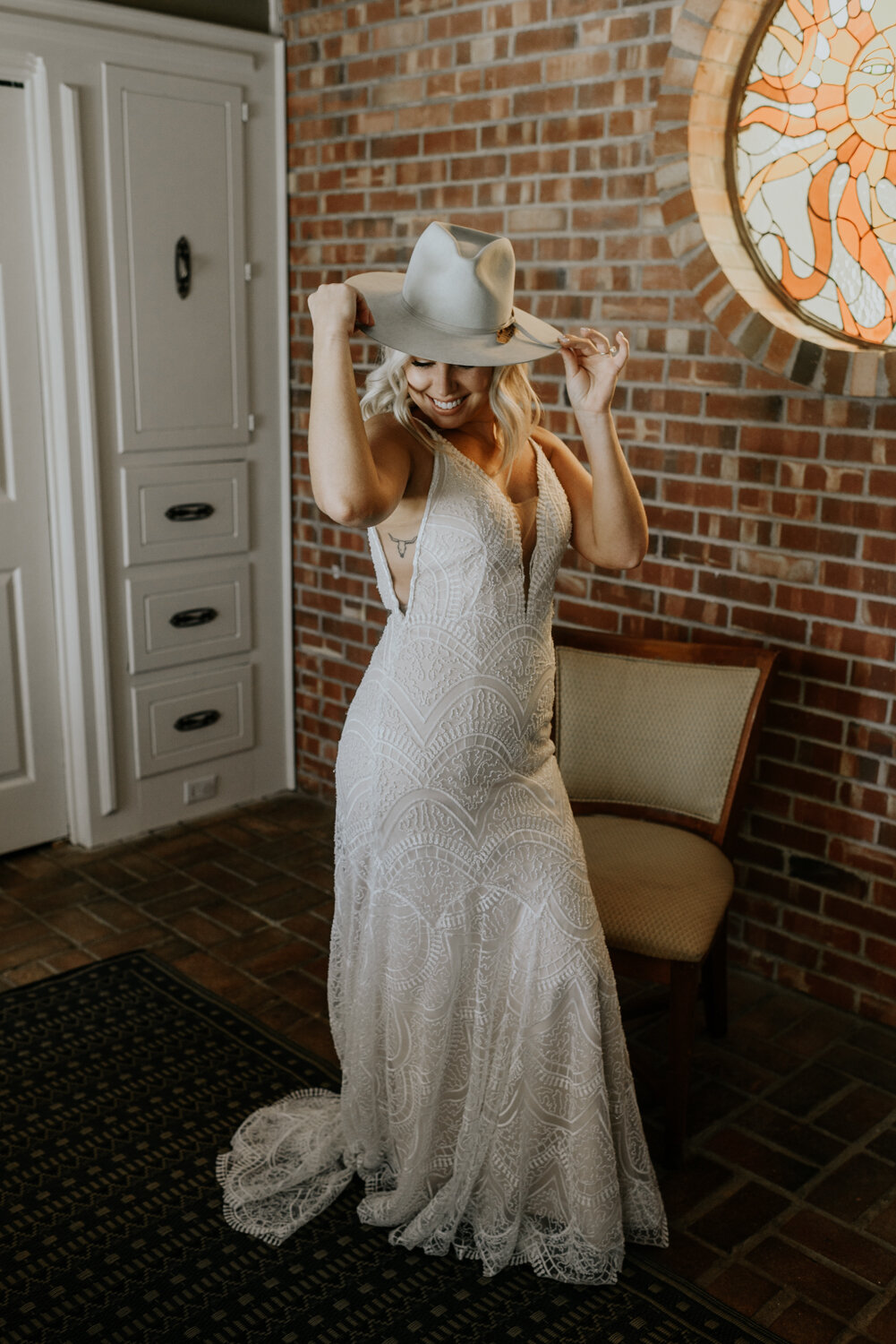 Marfa, Texas Elopement Bride Getting Ready Photos