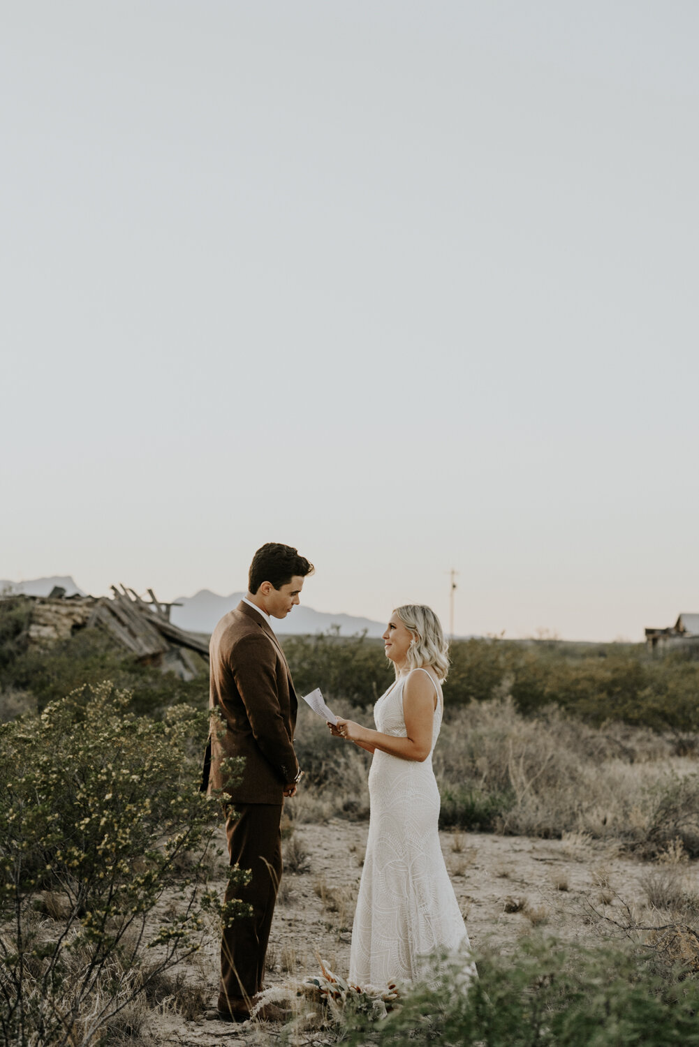Marfa, Texas Elopement Private Vows