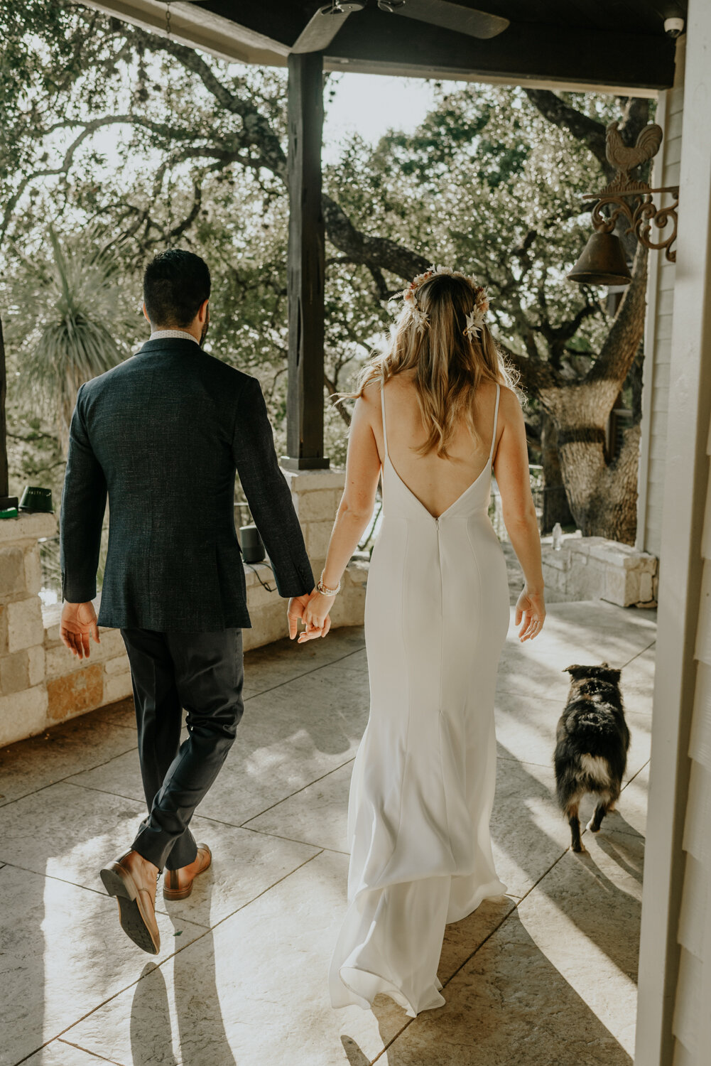 Bluffs on The Blanco in Wimberley, Texas Sweet Intimate Wedding Photos