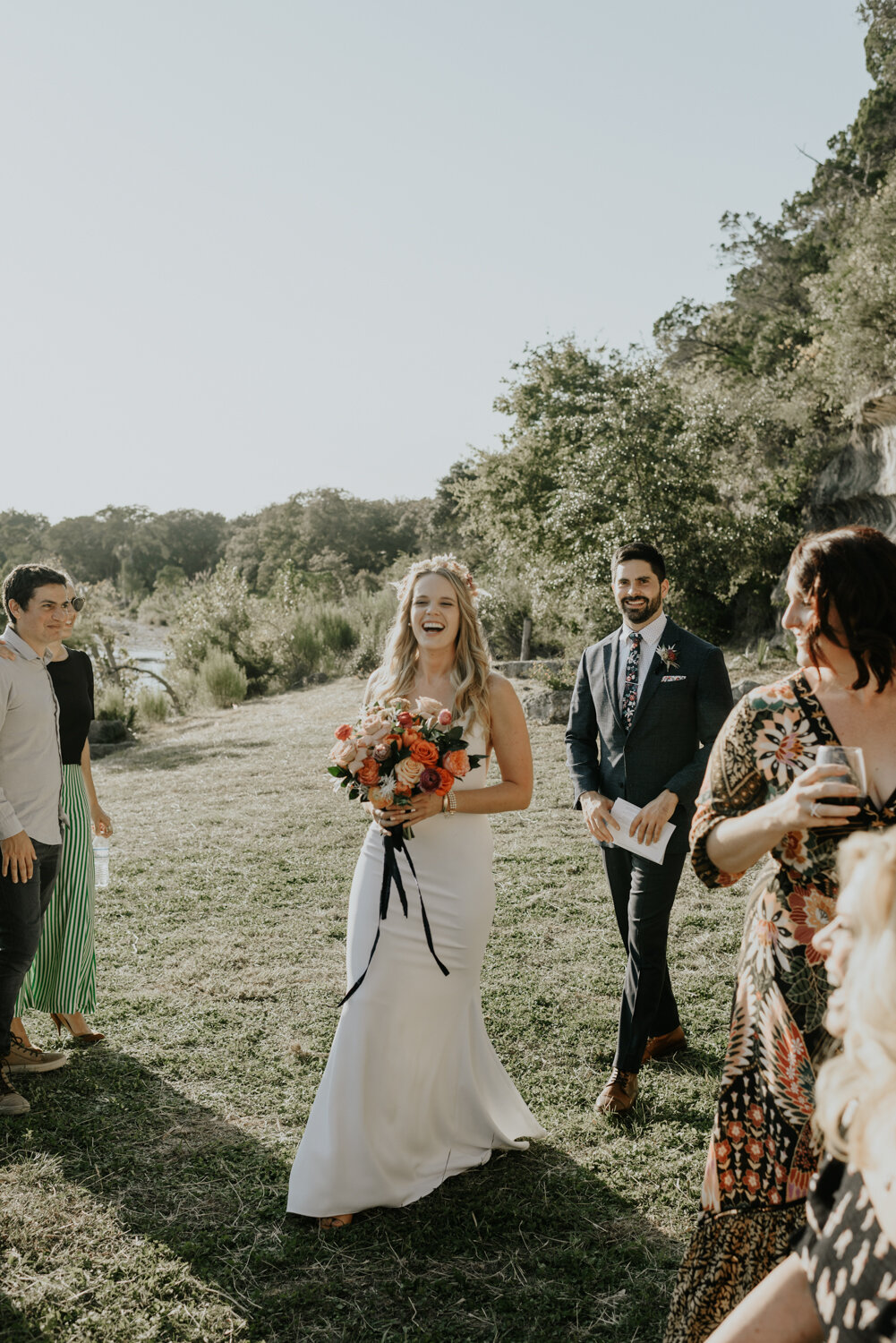 Bluffs on The Blanco in Wimberley, Texas Intimate Wedding Photographer